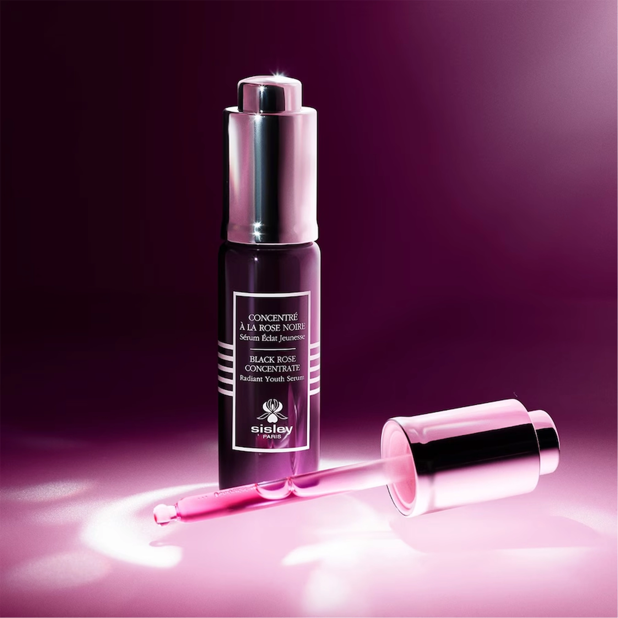 Концентрована антивікова сироватка з екстрактом чорної троянди Black Rose Concentrate Radiant Youth Serum SISLEY PARIS Обʼєм 30 мл — фото 8