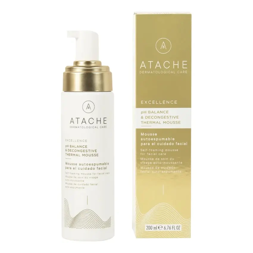 Універсальний тонік-мус для всіх типів шкіри 5 в 1 Excellence Toner PH Balance & Decongestive Mousse ATACHE Обʼєм 200 мл