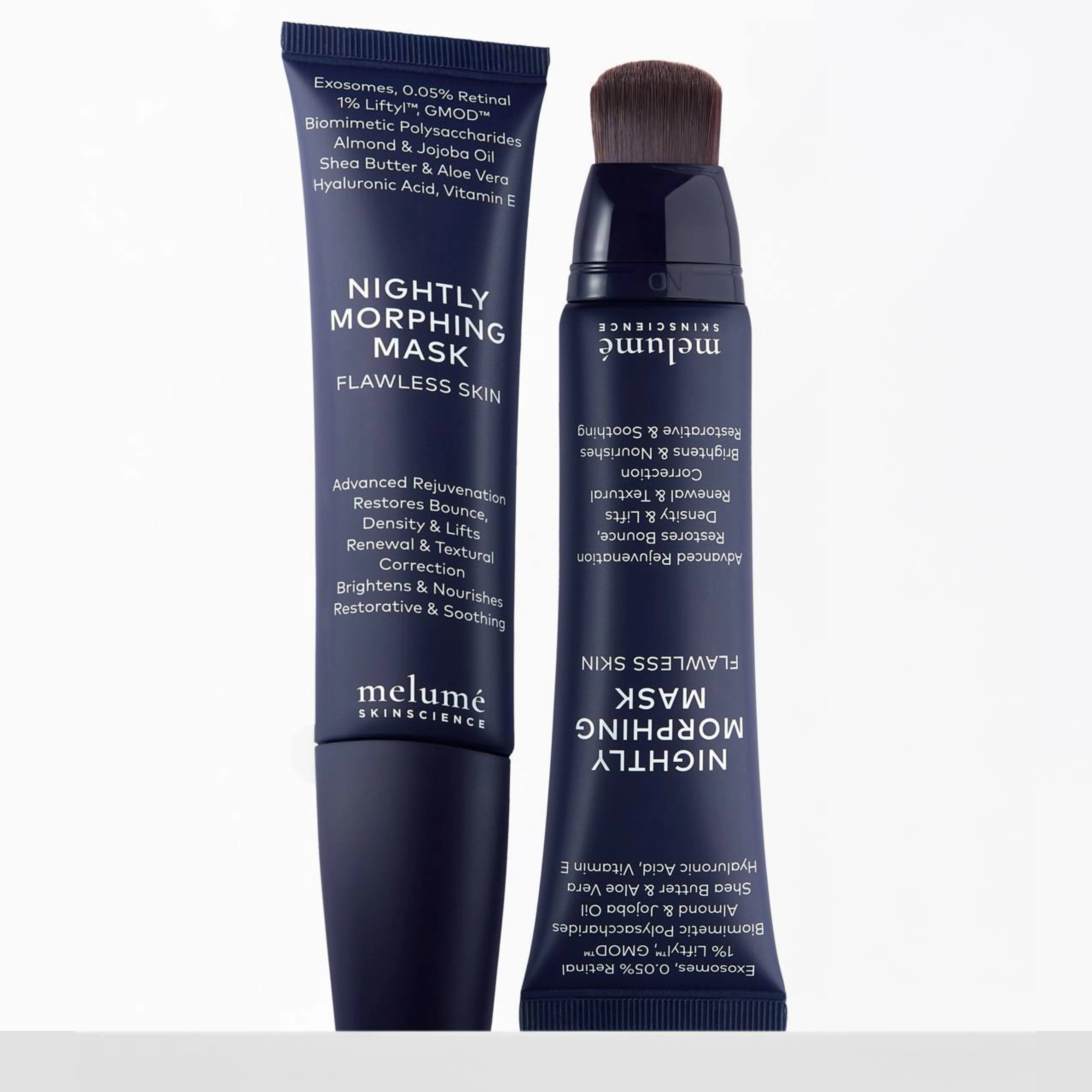 Ночная маска для интенсивного обновления кожи с ретиналем Nightly Morphing Mask MELUMÉ SKINSCIENCE Объем 60 мл — фото 6