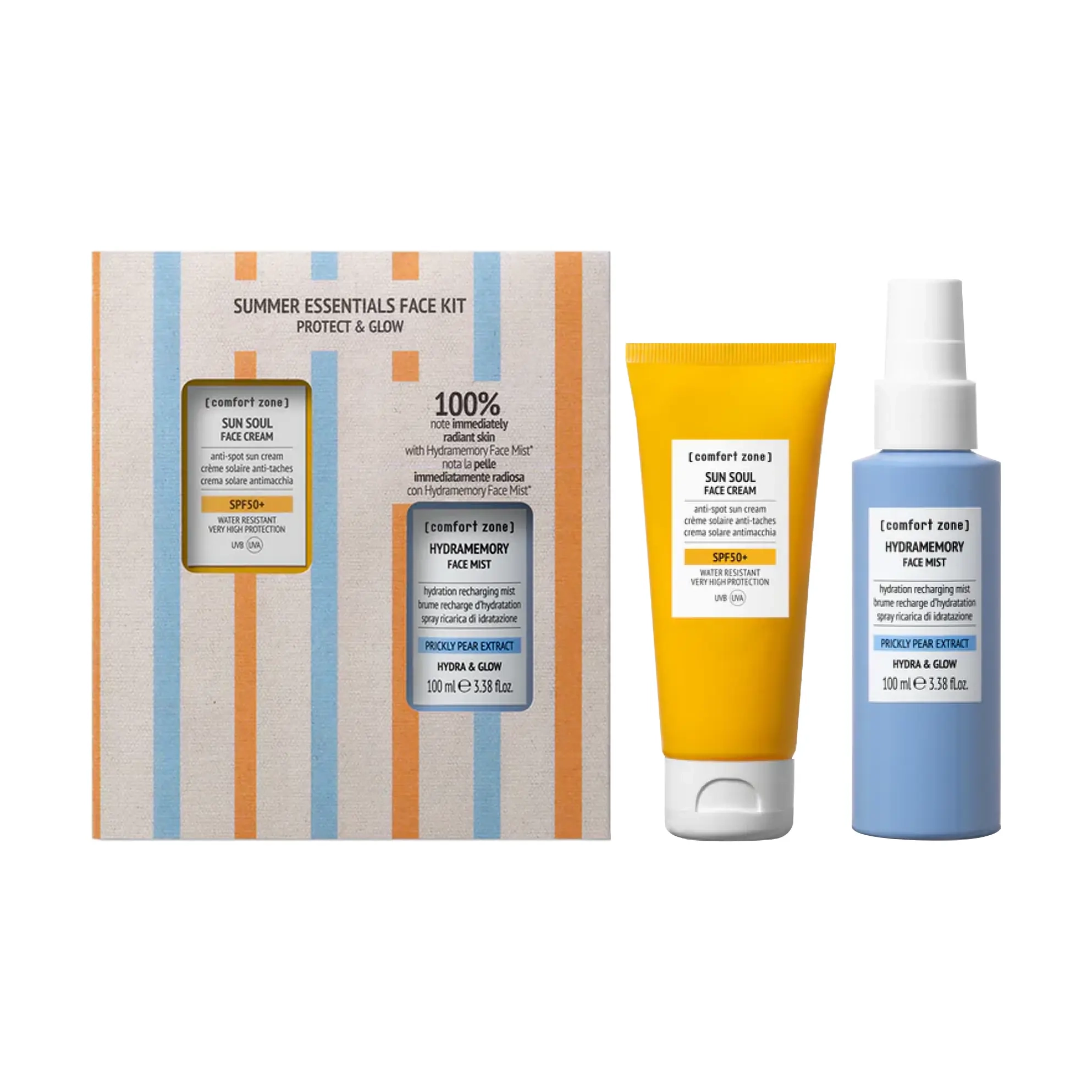 Лімітований літній набір для захисту та сяйва шкіри Sun Soul Protect & Glow Summer Kit COMFORT ZONE