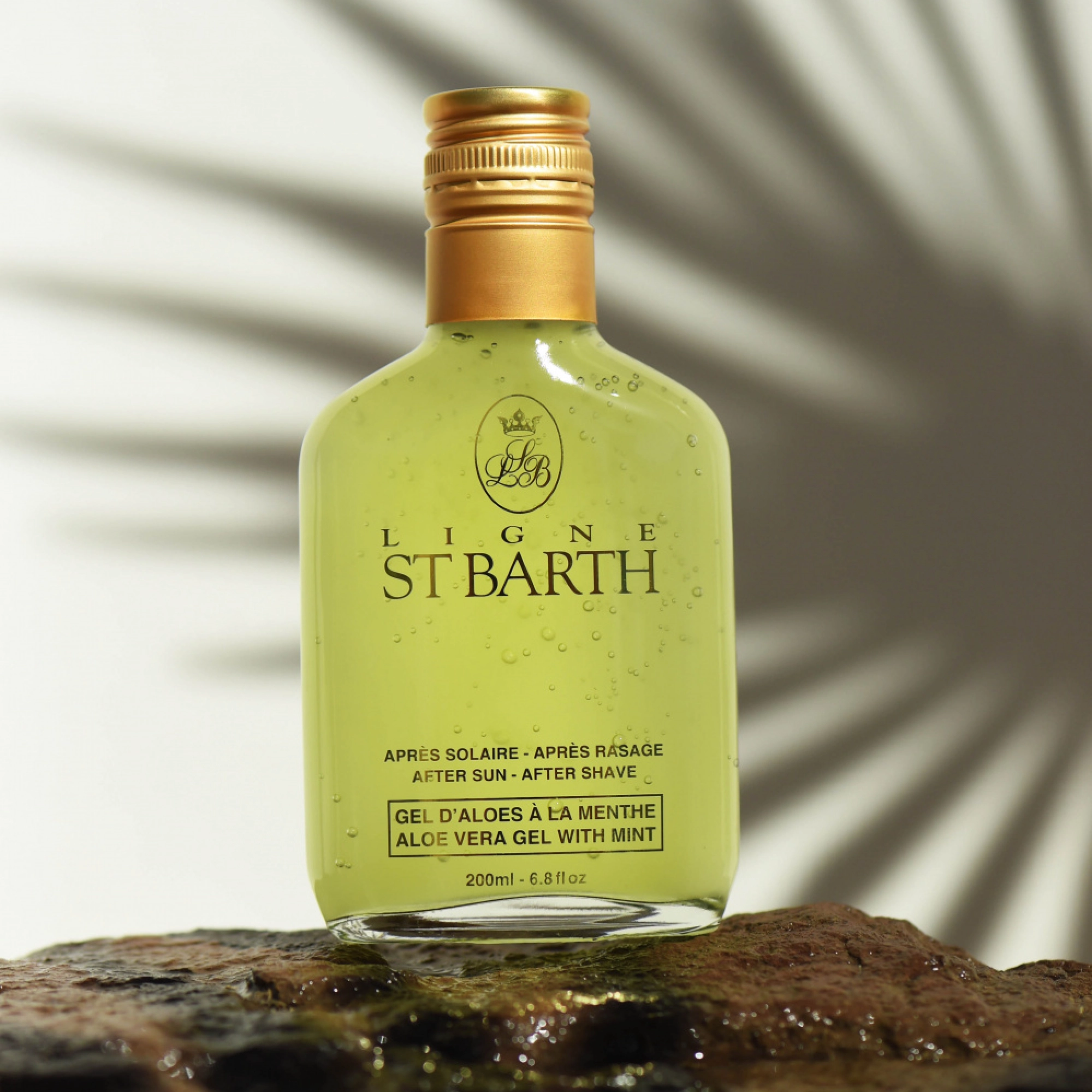 Заспокійливий гель з алое вера та м’ятою Aloe Vera Gel With Mint After Sun - After Shave LIGNE ST. BARTH Обʼєм 200 мл — фото 3