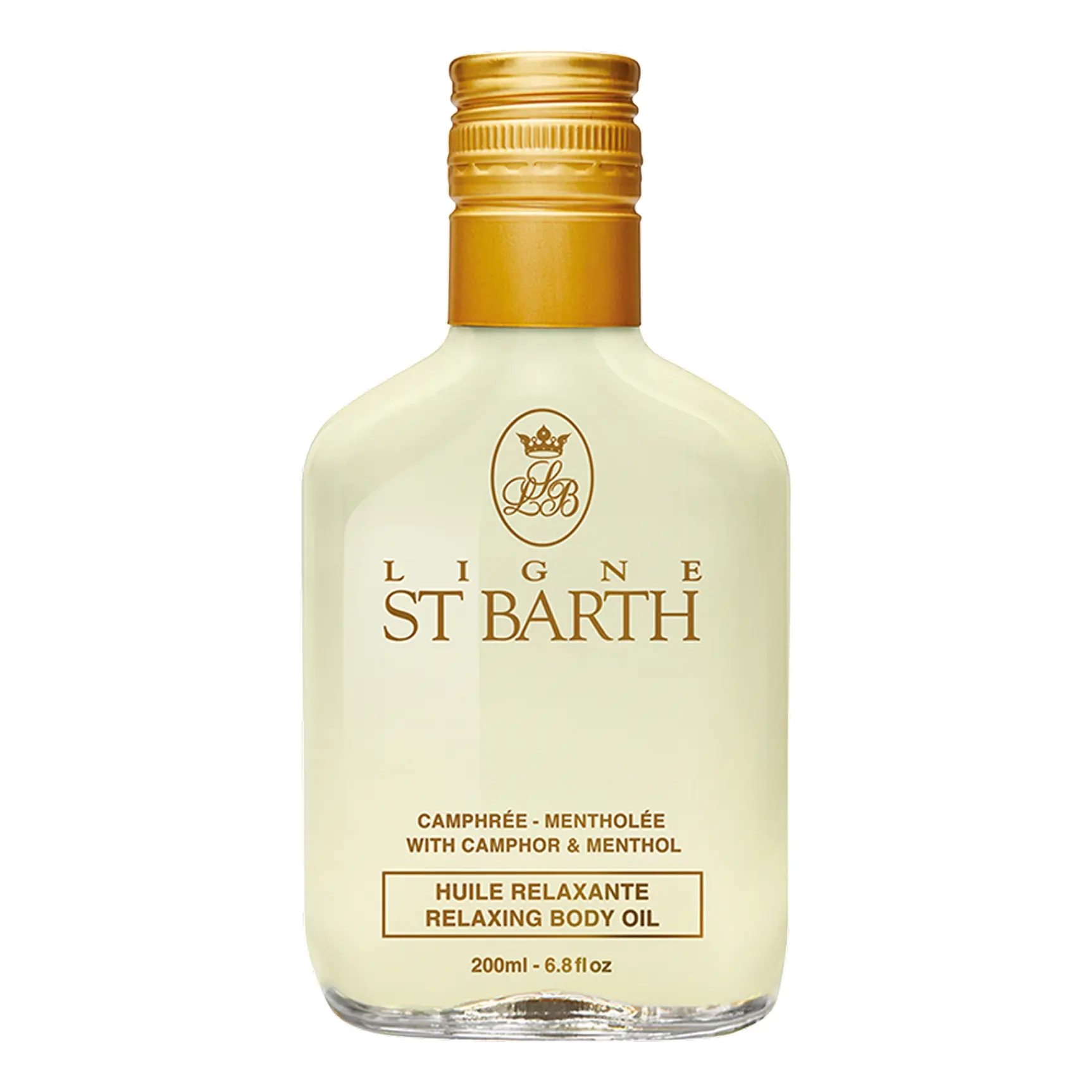 Розслаблювальна олія для тіла з камфорою та ментолом Camphor & Menthol Oil Relaxing Body Care LIGNE ST. BARTH Обʼєм 200 мл