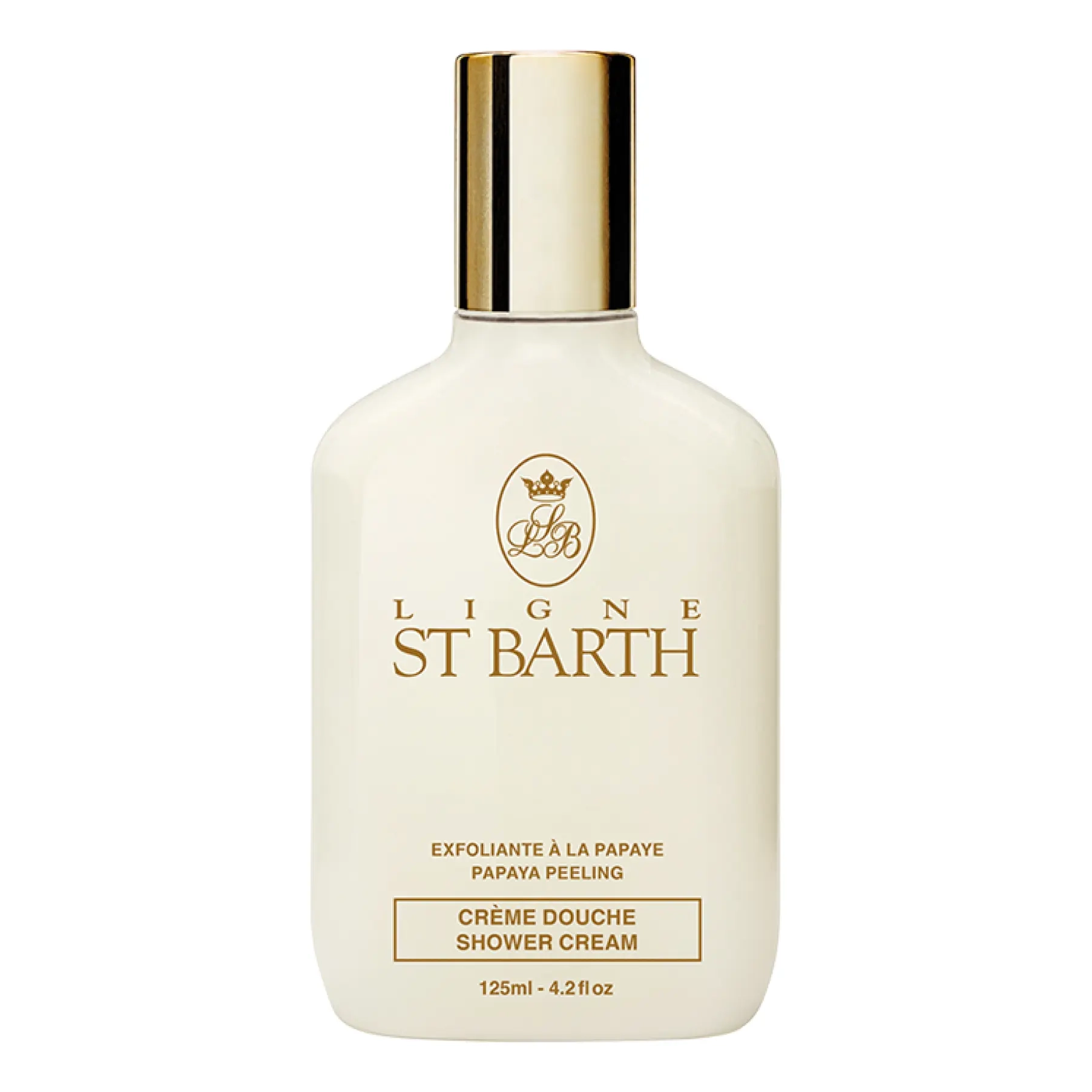 Крем-пилинг для душа с энзимами папайи Peeling Shower Cream Papaya LIGNE ST. BARTH Объем 125 мл