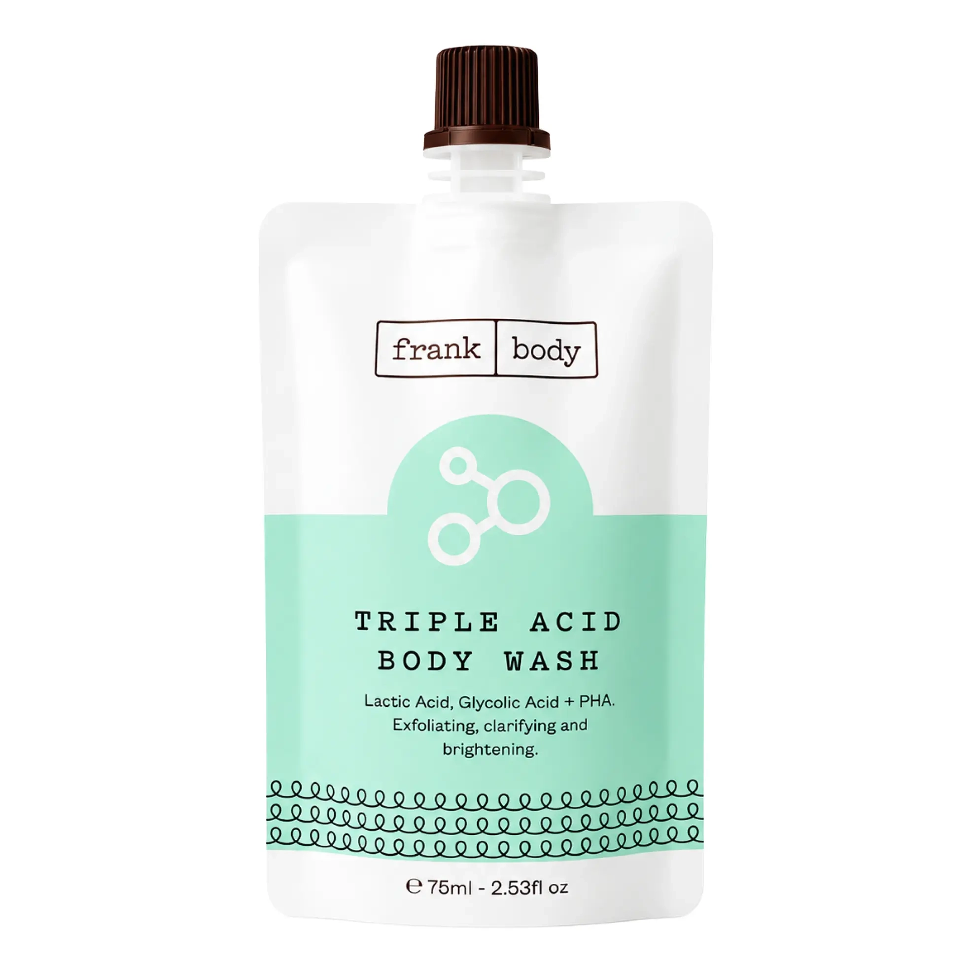 Гель для душу з потрійним комплексом кислот Triple Acid Body Wash FRANK BODY Обʼєм 75 мл