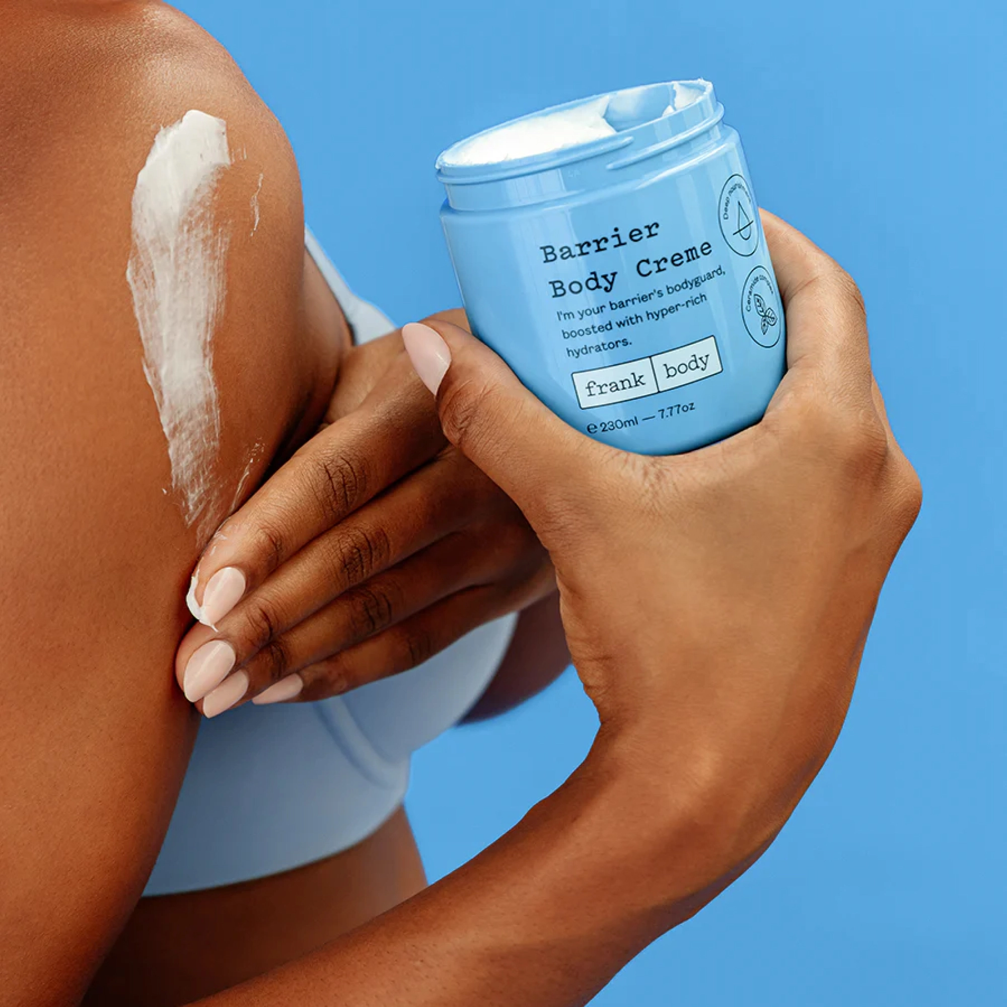 Відновлювальний крем для тіла з церамідами Barrier Body Cream FRANK BODY Обʼєм 230 мл — фото 4