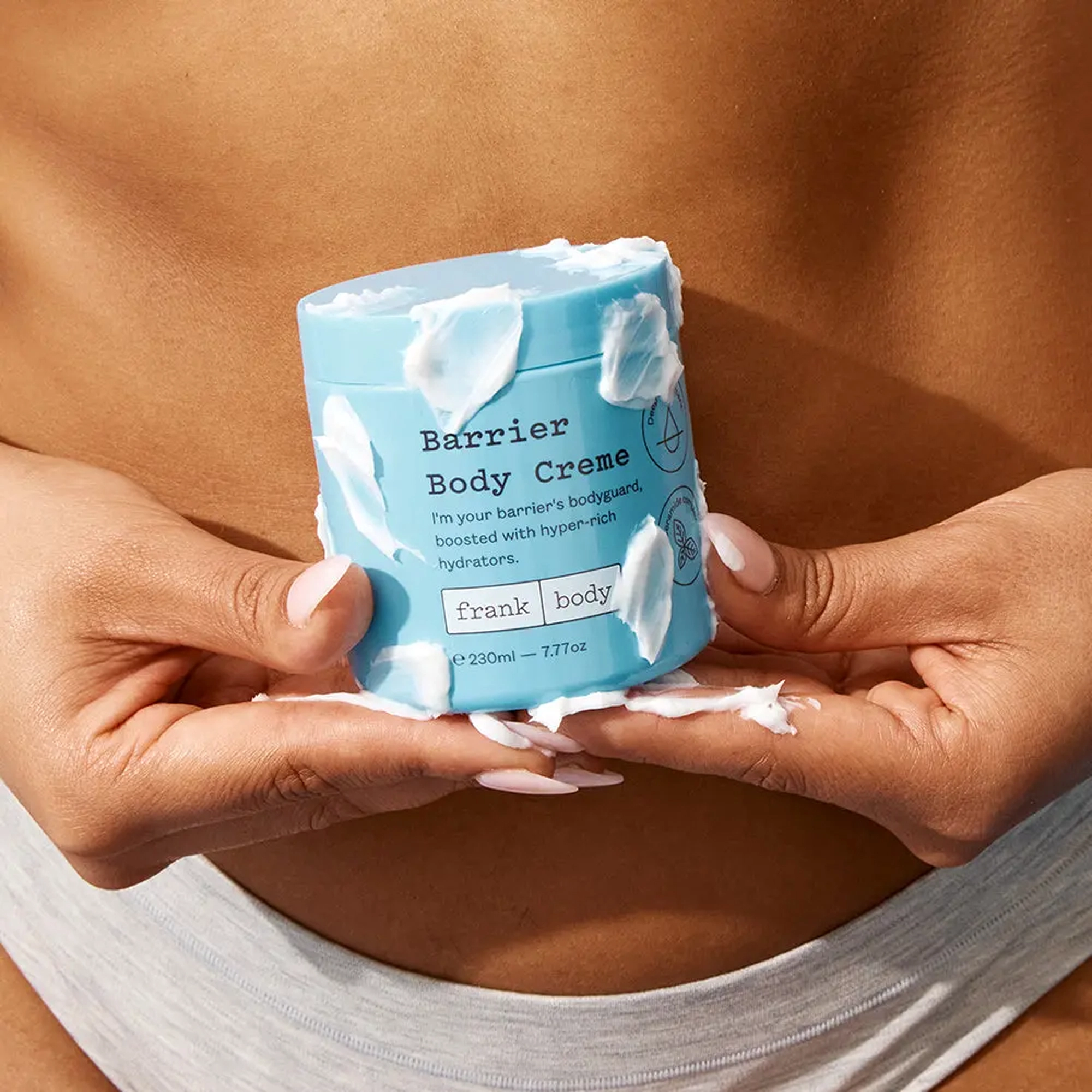 Відновлювальний крем для тіла з церамідами Barrier Body Cream FRANK BODY Обʼєм 230 мл — фото 6