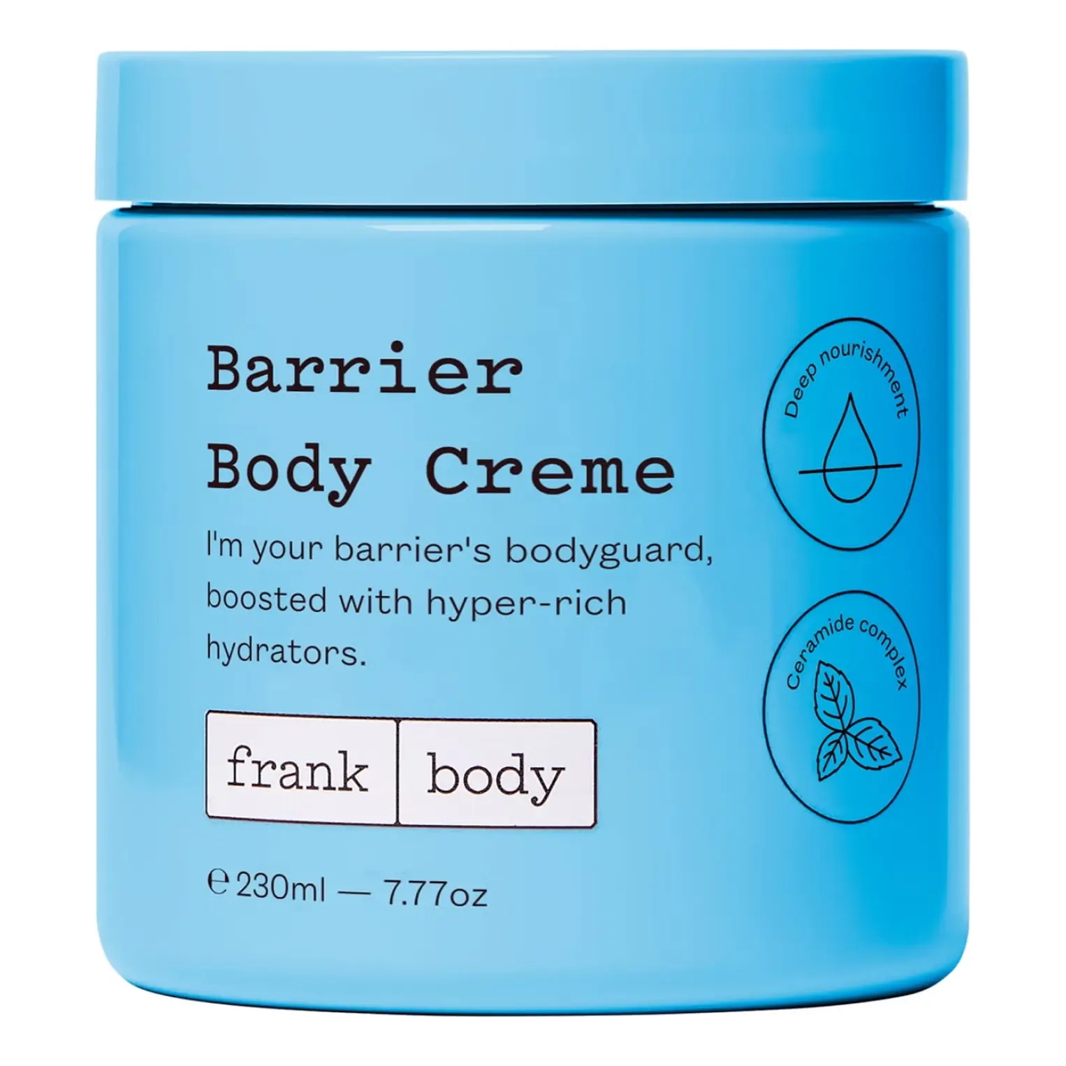 Відновлювальний крем для тіла з церамідами Barrier Body Cream FRANK BODY Обʼєм 230 мл