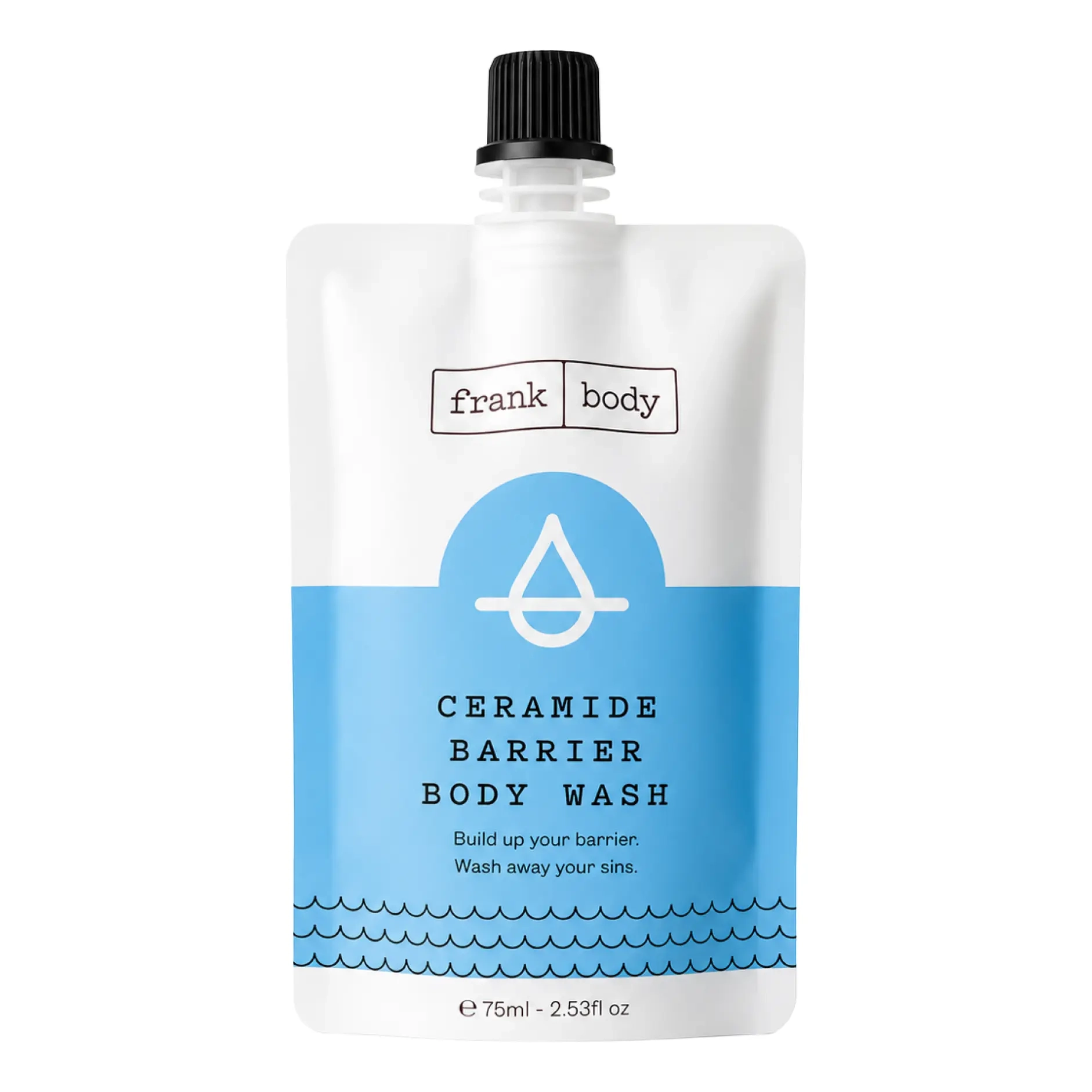 Зволожувальний гель для душу з церамідами Ceramide Barrier Body Wash FRANK BODY Обʼєм 75 мл