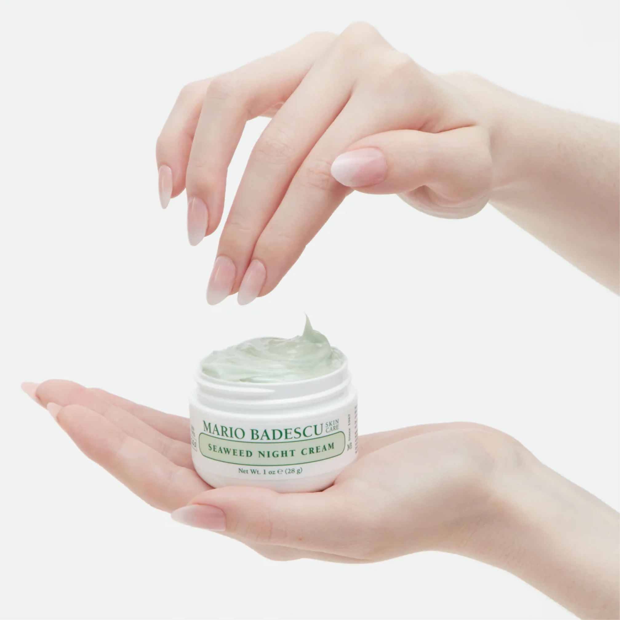 Нічний крем для обличчя з морськими водоростями Seaweed Night Cream MARIO BADESCU Вага 28 г — фото 3