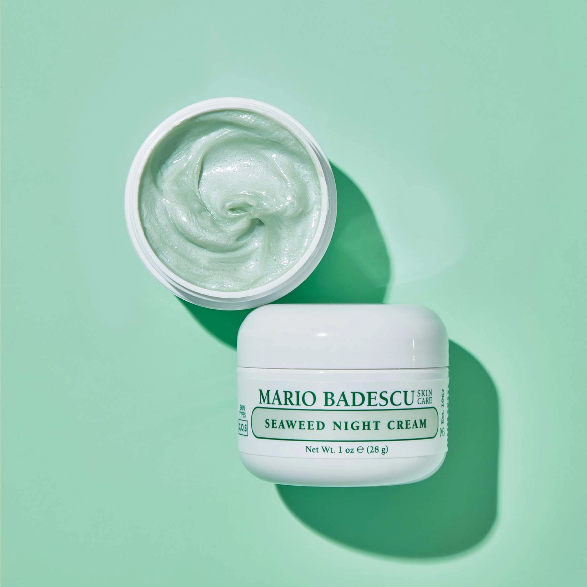 Нічний крем для обличчя з морськими водоростями Seaweed Night Cream MARIO BADESCU Вага 28 г — фото 4