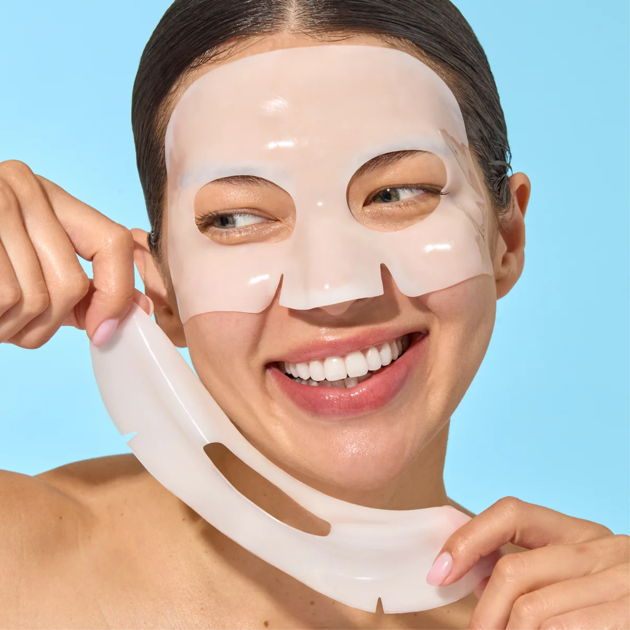 Набір гідрогелевих масок для обличчя з колагеном Advanced Collagen Hydrogel Sheet Masks MARIO BADESCU Вага 34 г — фото 2