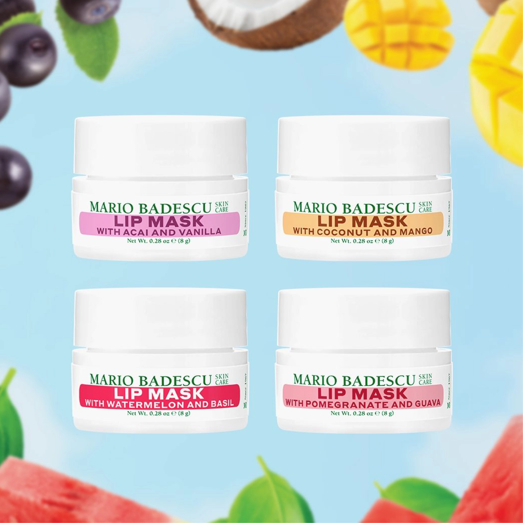 Колекція нічних масок для губ Lip Mask Collection MARIO BADESCU — фото 3