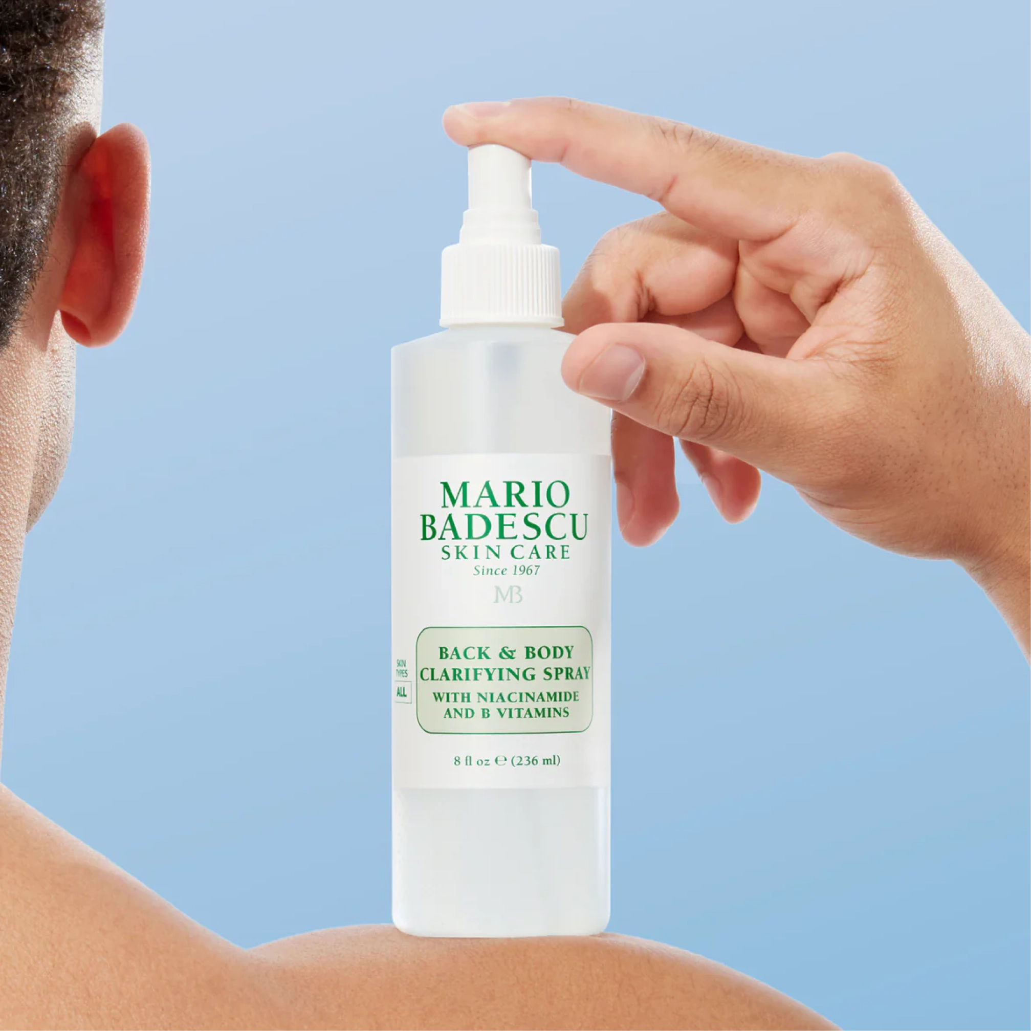 Спрей для тіла проти висипань Back & Body Clarifying Spray MARIO BADESCU Обʼєм 236 мл — фото 3