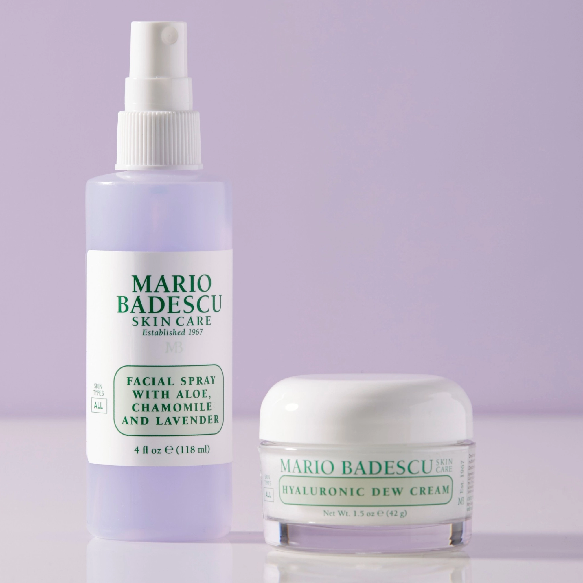 Заспокійливий міст для обличчя з лавандою та ромашкою Facial Spray with Aloe, Chamomile and Lavender MARIO BADESCU Обʼєм 118 мл — фото 6