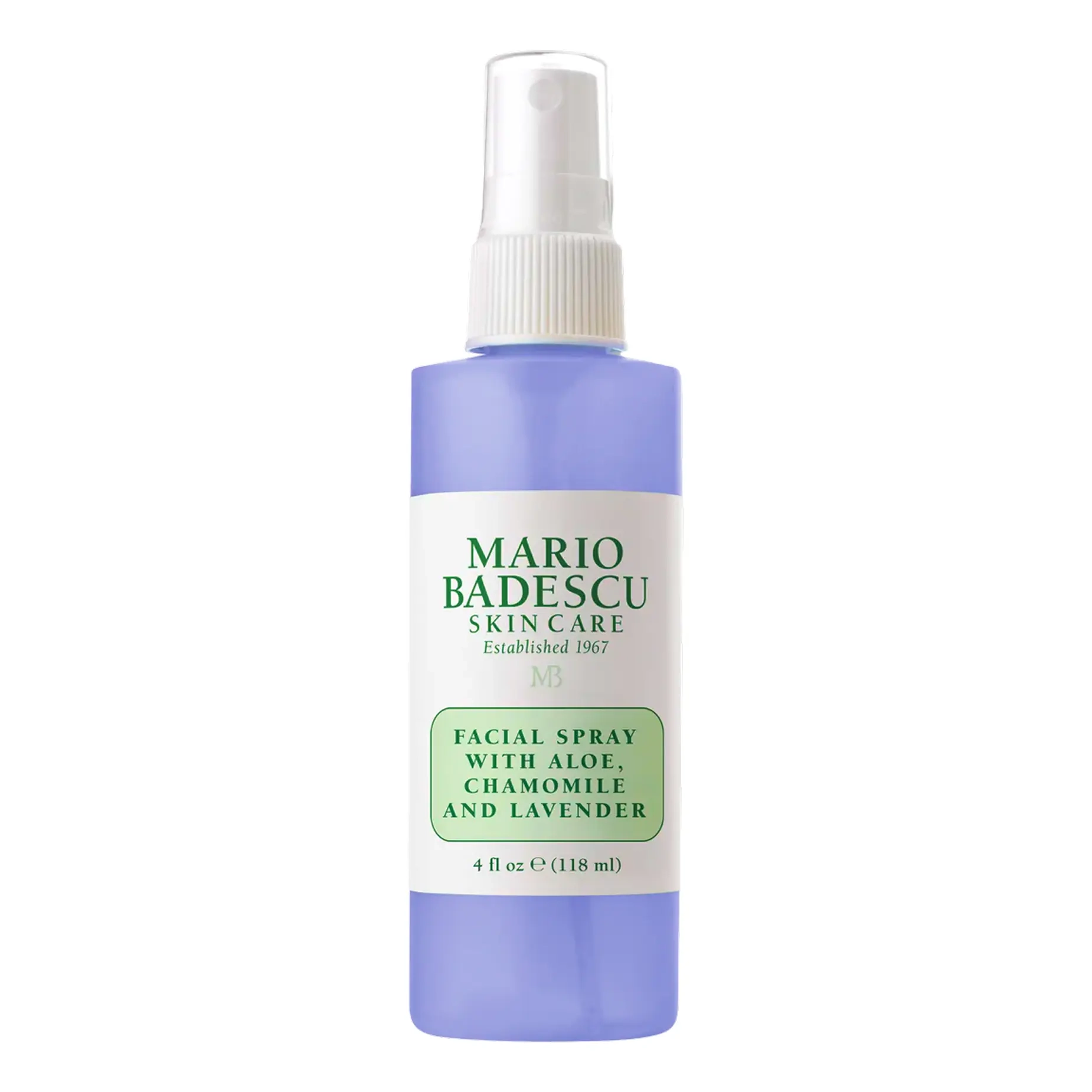 Заспокійливий міст для обличчя з лавандою та ромашкою Facial Spray with Aloe, Chamomile and Lavender MARIO BADESCU Обʼєм 118 мл