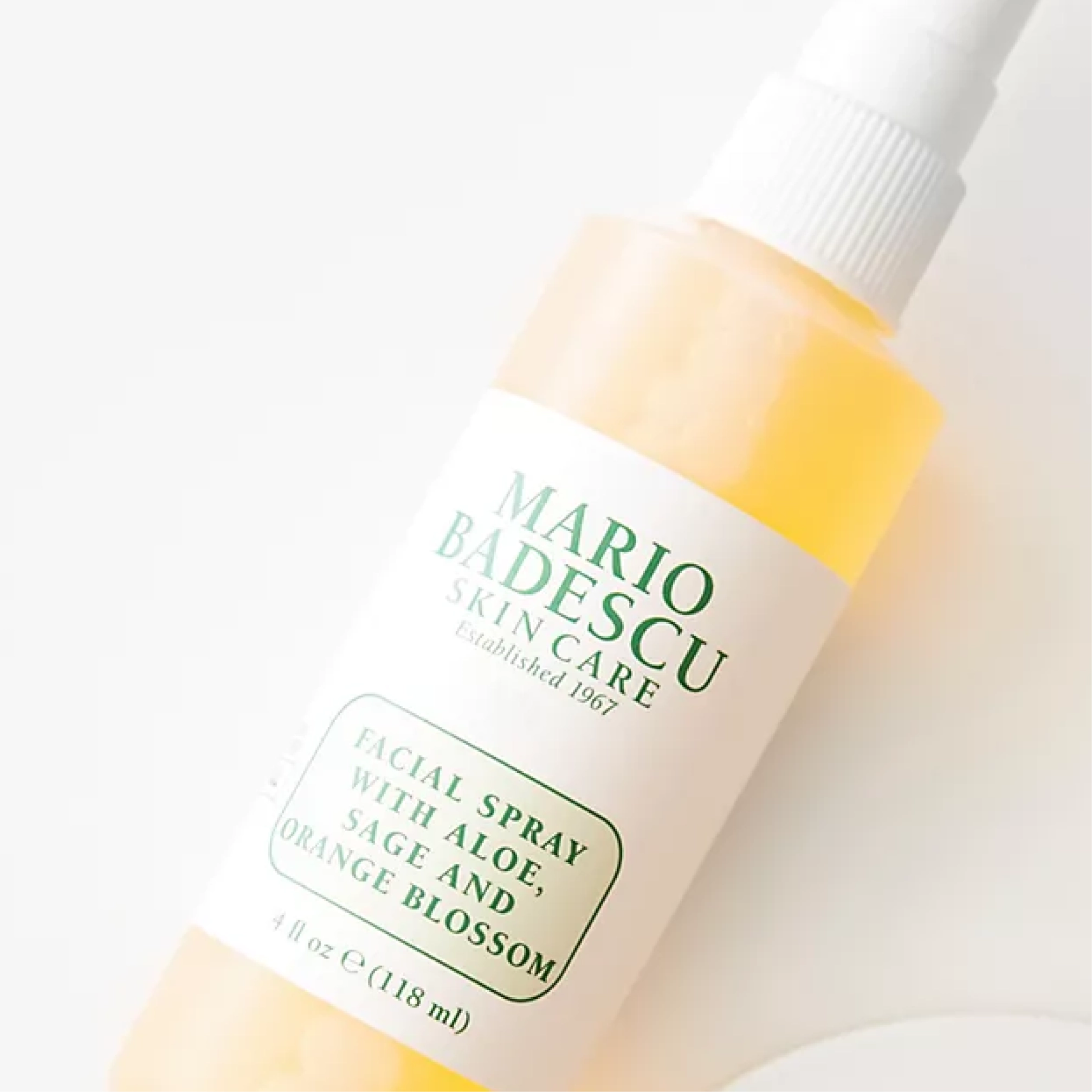 Тонізувальний міст для обличчя з шавлією та апельсиновим цвітом Facial Spray with Aloe, Sage and Orange Blossom MARIO BADESCU Обʼєм 118 мл — фото 5