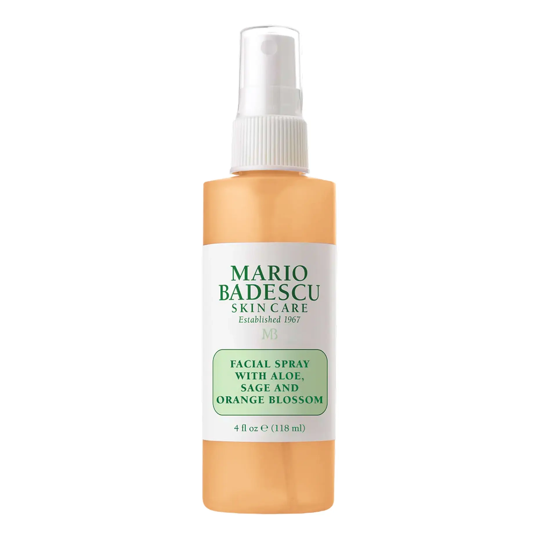 Тонізувальний міст для обличчя з шавлією та апельсиновим цвітом Facial Spray with Aloe, Sage and Orange Blossom MARIO BADESCU Обʼєм 118 мл