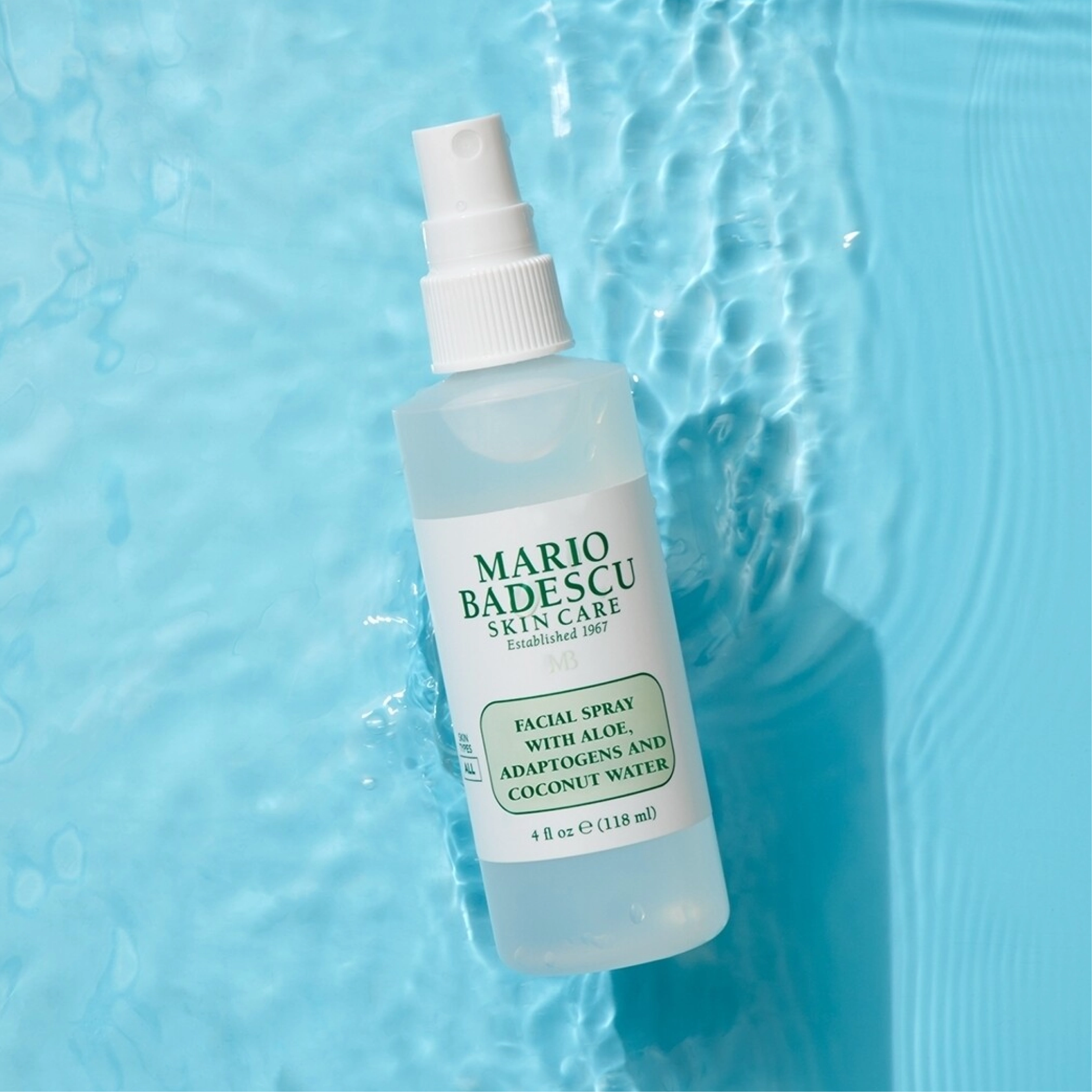 Антиоксидантний міст для обличчя з адаптогенами та кокосовою водою Facial Spray with Aloe, Adaptogens and Coconut Water MARIO BADESCU Обʼєм 118 мл — фото 4