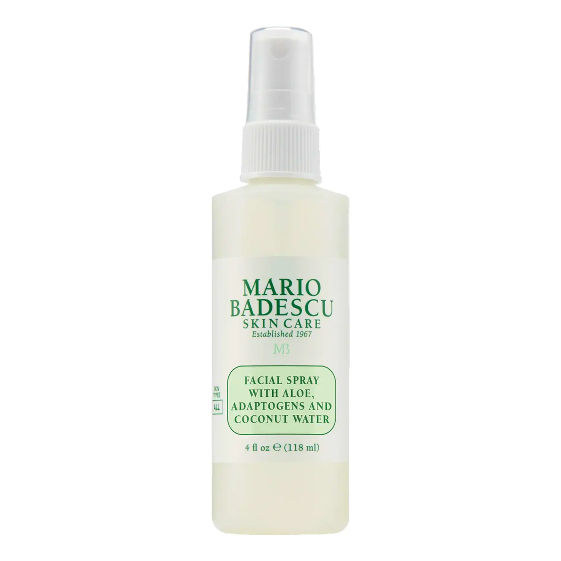 Антиоксидантний міст для обличчя з адаптогенами та кокосовою водою Facial Spray with Aloe, Adaptogens and Coconut Water MARIO BADESCU Обʼєм 118 мл