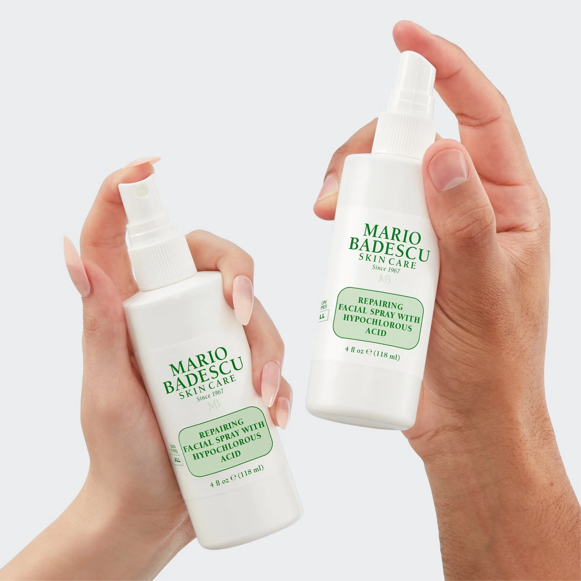 Очищувальний міст для обличчя та тіла з гіпохлоритною кислотою Repairing Facial Spray MARIO BADESCU Обʼєм 118 мл — фото 6