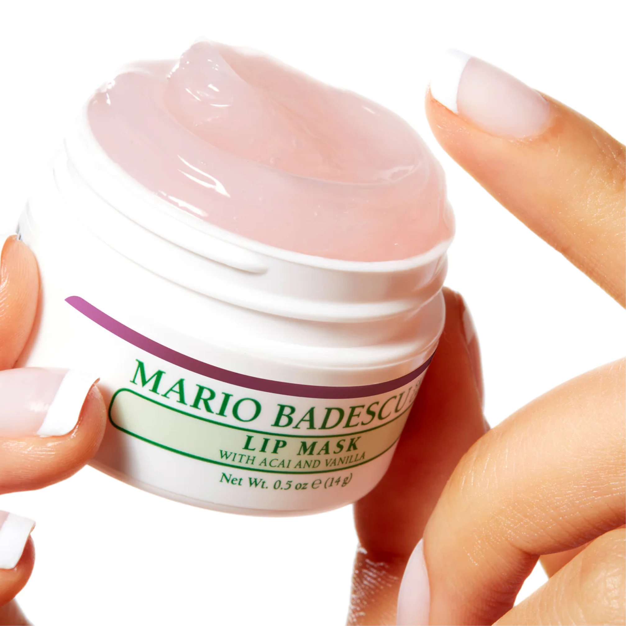 Нічна маска для губ з ароматом асаї та ванілі Lip Mask MARIO BADESCU Відтінок Acai and Vanilla — фото 3