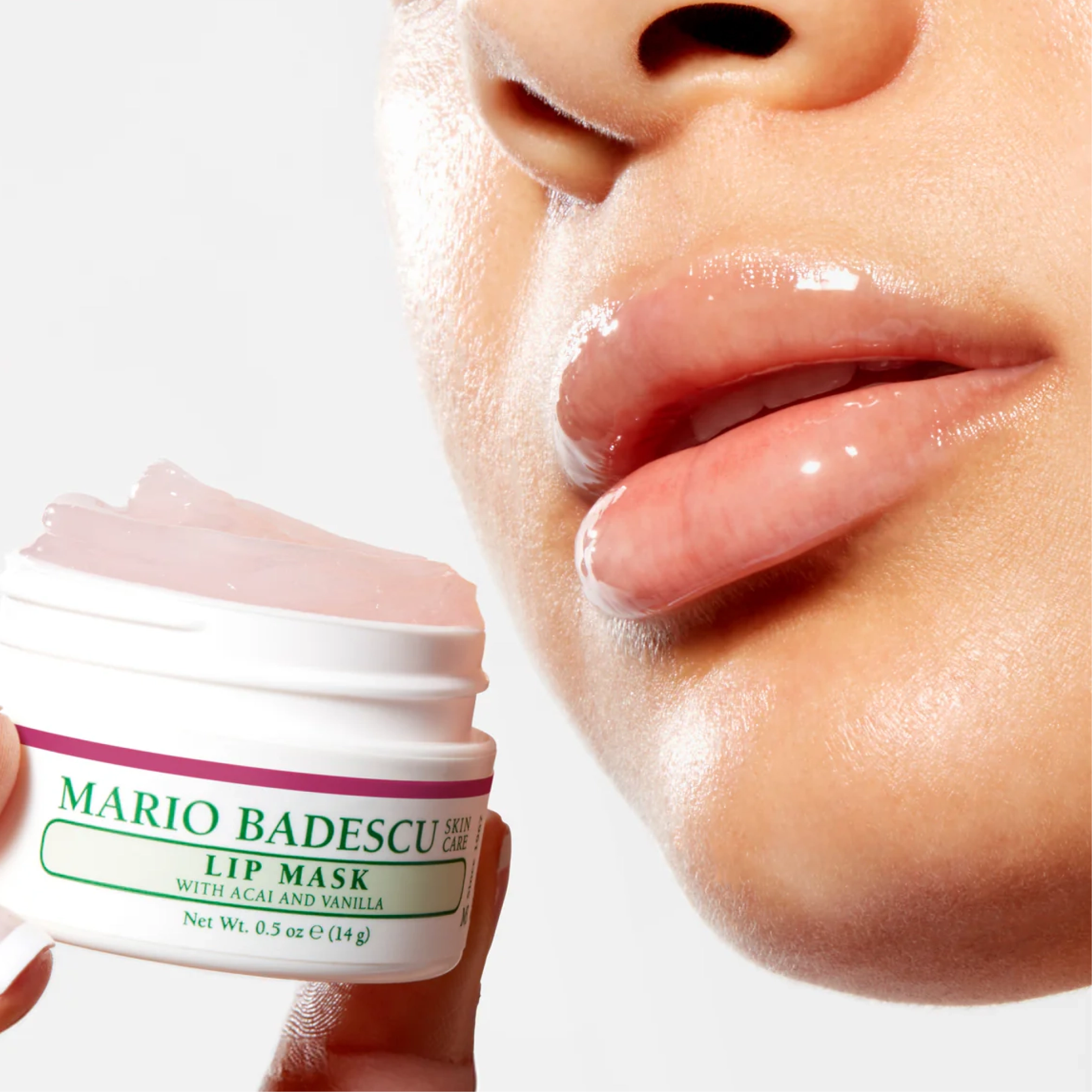 Нічна маска для губ з ароматом асаї та ванілі Lip Mask MARIO BADESCU Відтінок Acai and Vanilla — фото 4