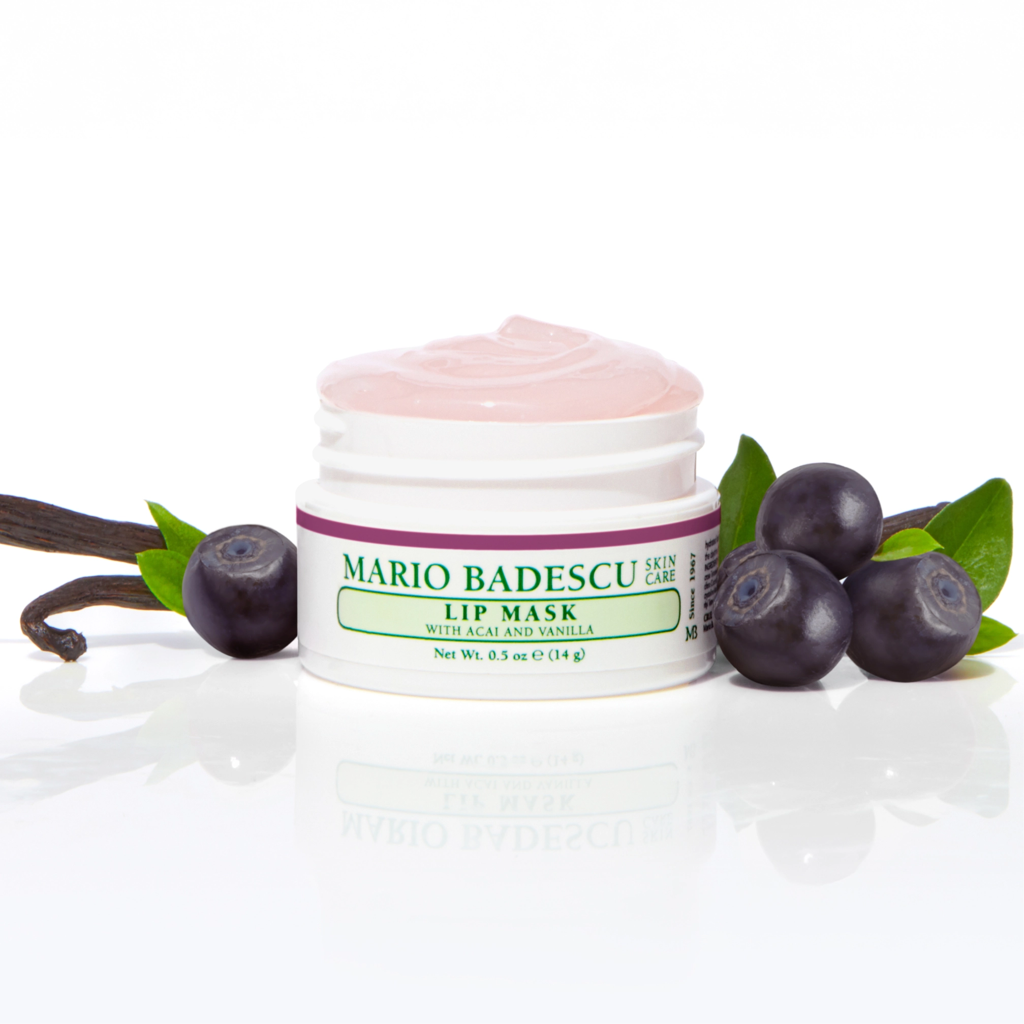 Нічна маска для губ з ароматом асаї та ванілі Lip Mask MARIO BADESCU Відтінок Acai and Vanilla — фото 7