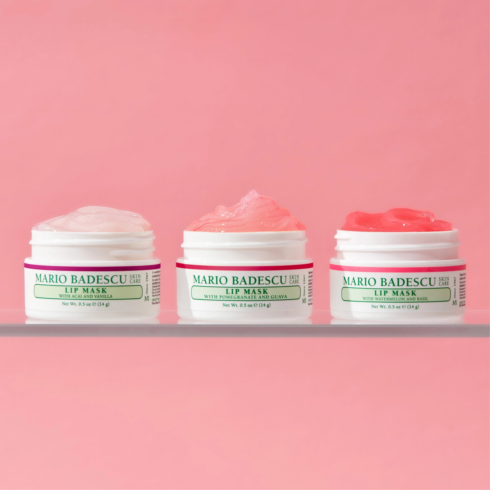 Нічна маска для губ з ароматом граната та гуави Lip Mask MARIO BADESCU Відтінок Pomegranate and Guava — фото 5