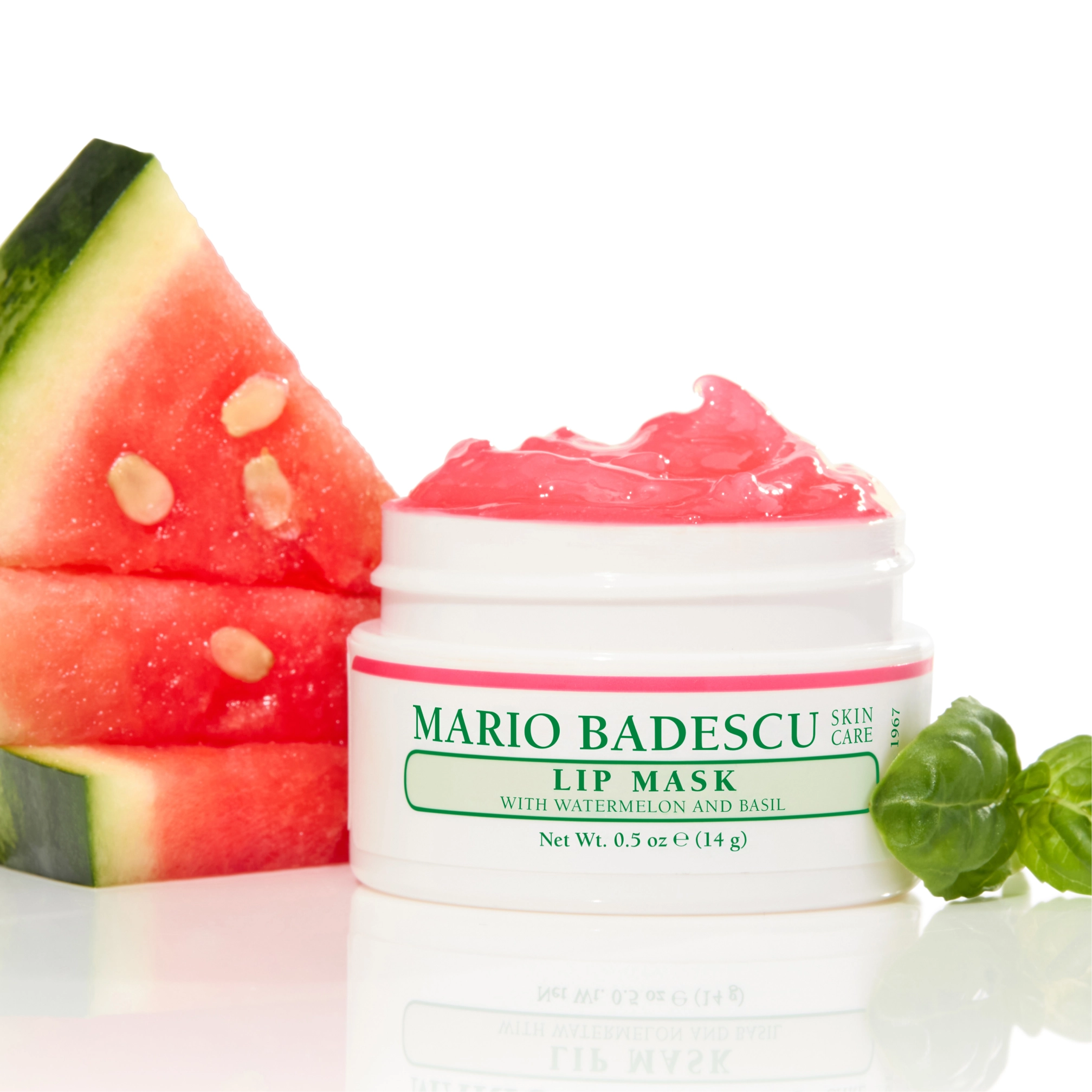Нічна маска для губ з ароматом кавуна та базиліку Lip Mask MARIO BADESCU Відтінок Watermelon and Basil — фото 7