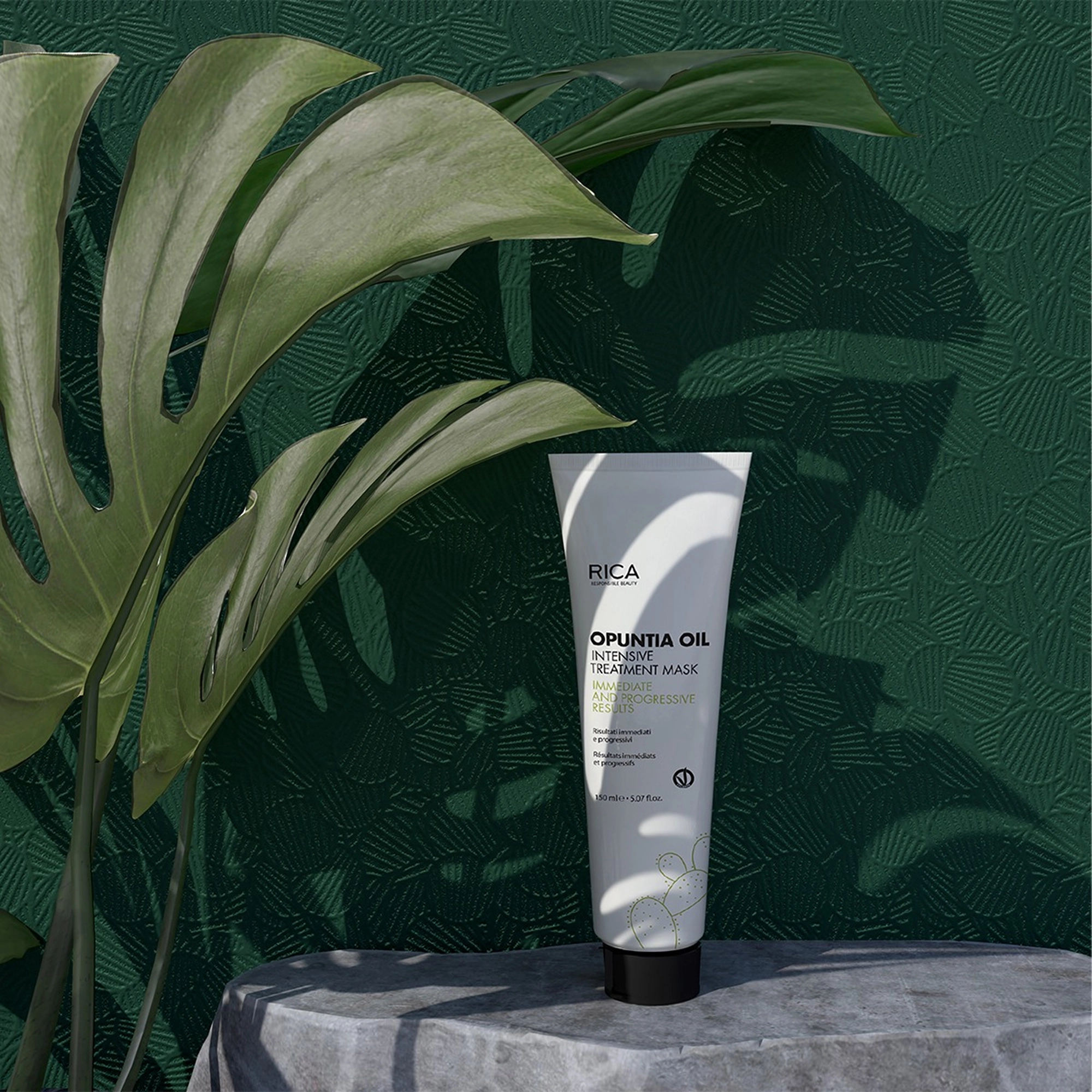 Інтенсивна відновлювальна маска з олією опунції Opuntia Oil Intensive Treatment Mask RICA Обʼєм 150 мл — фото 4