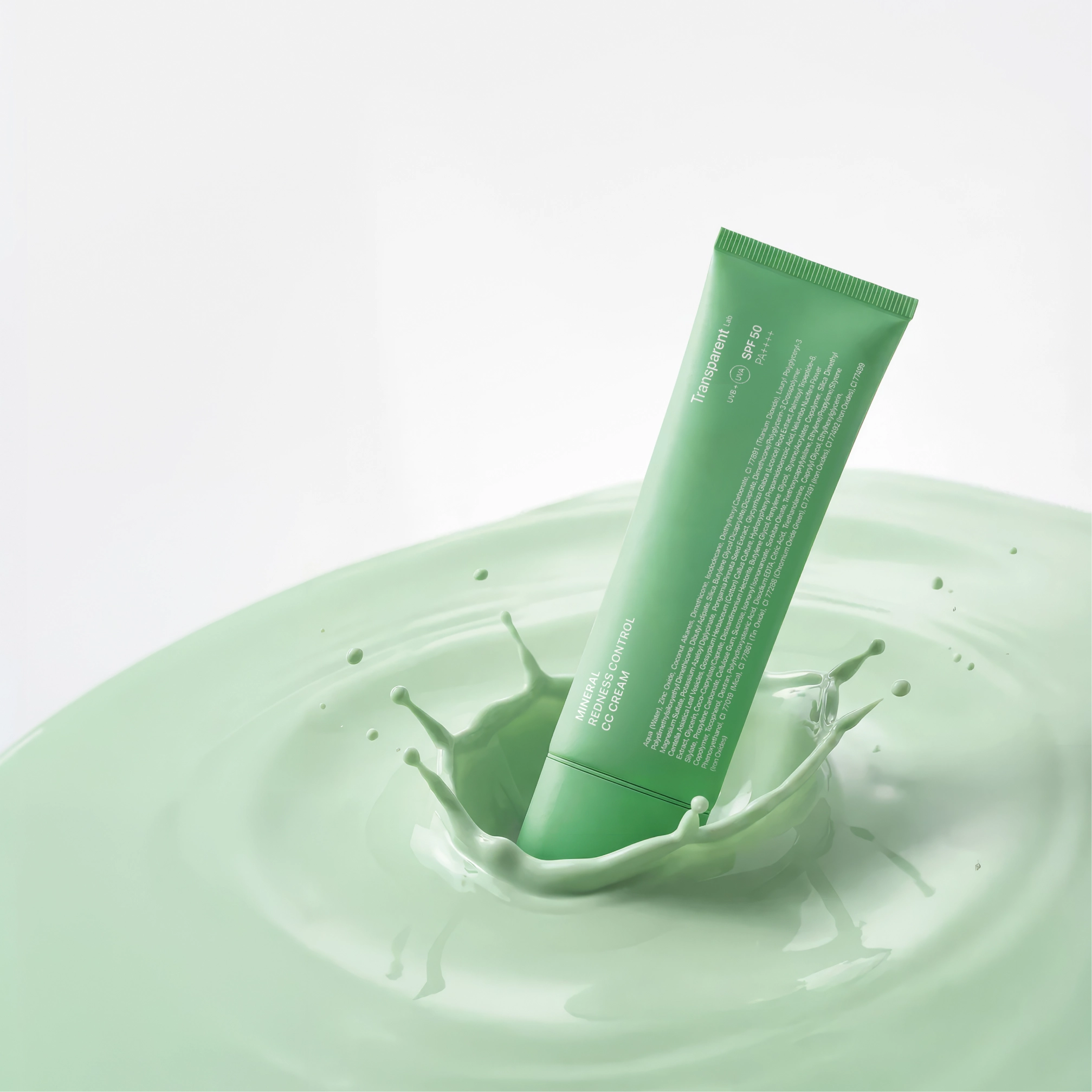 Мінеральний CC-крем для корекції почервоніння з SPF 50 Mineral Redness Control CC Cream SPF 50 TRANSPARENT LAB Обʼєм 45 мл — фото 4