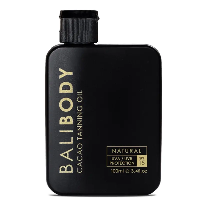 Масло для загара с какао Cacao Tanning Oil SPF 15 BALI BODY Объем 100 мл