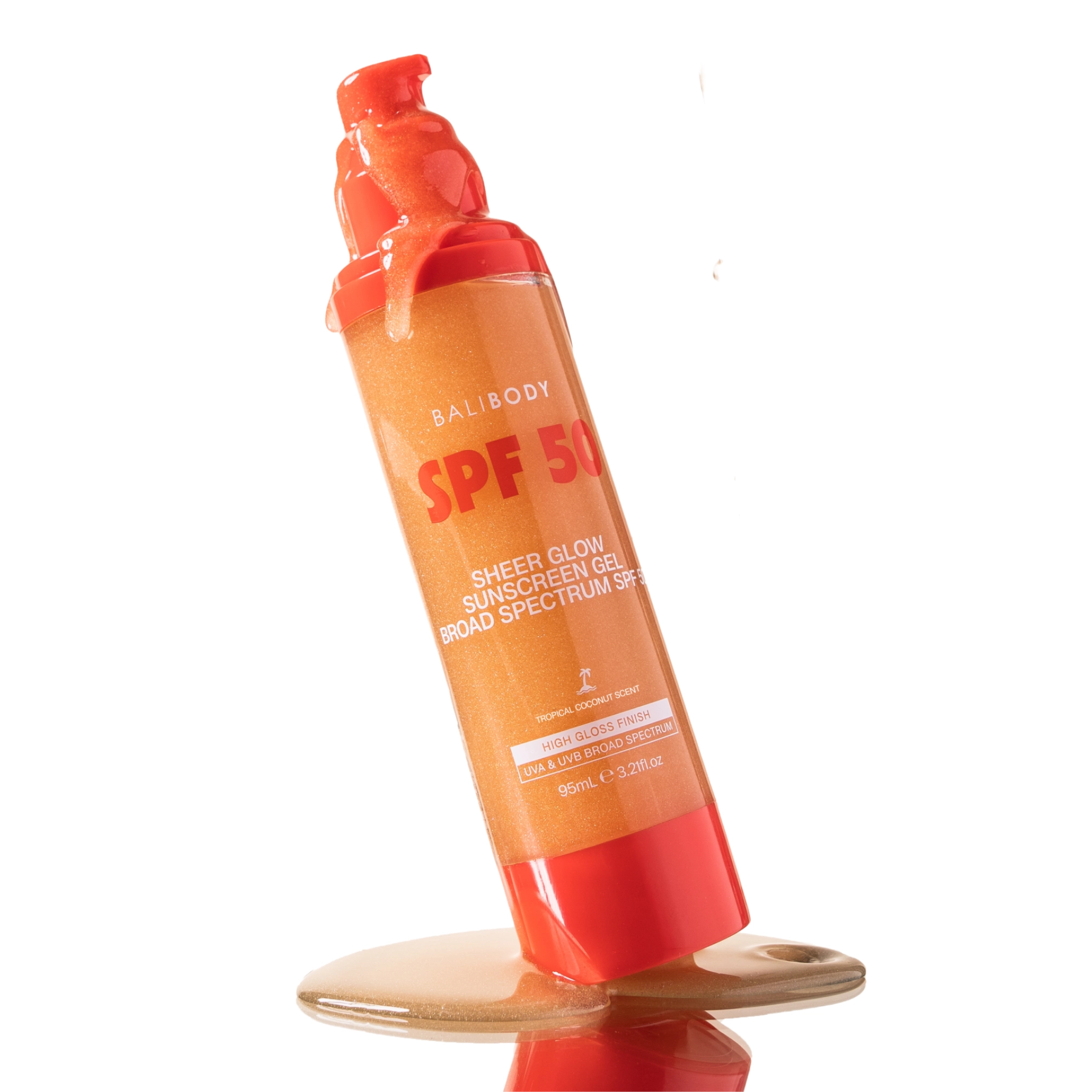 Легкий сонцезахисний гель з ефектом сяйва Sheer Glow Sunscreen Gel SPF50 BALI BODY Обʼєм 95 мл — фото 3