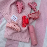 Большая заколка-краб для волос Big Effing Clip in Blush Polka Dot EMI JAY — фото 3