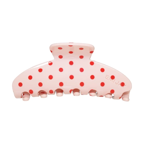 Велика заколка-краб для волосся Big Effing Clip in Blush Polka Dot emi-jay