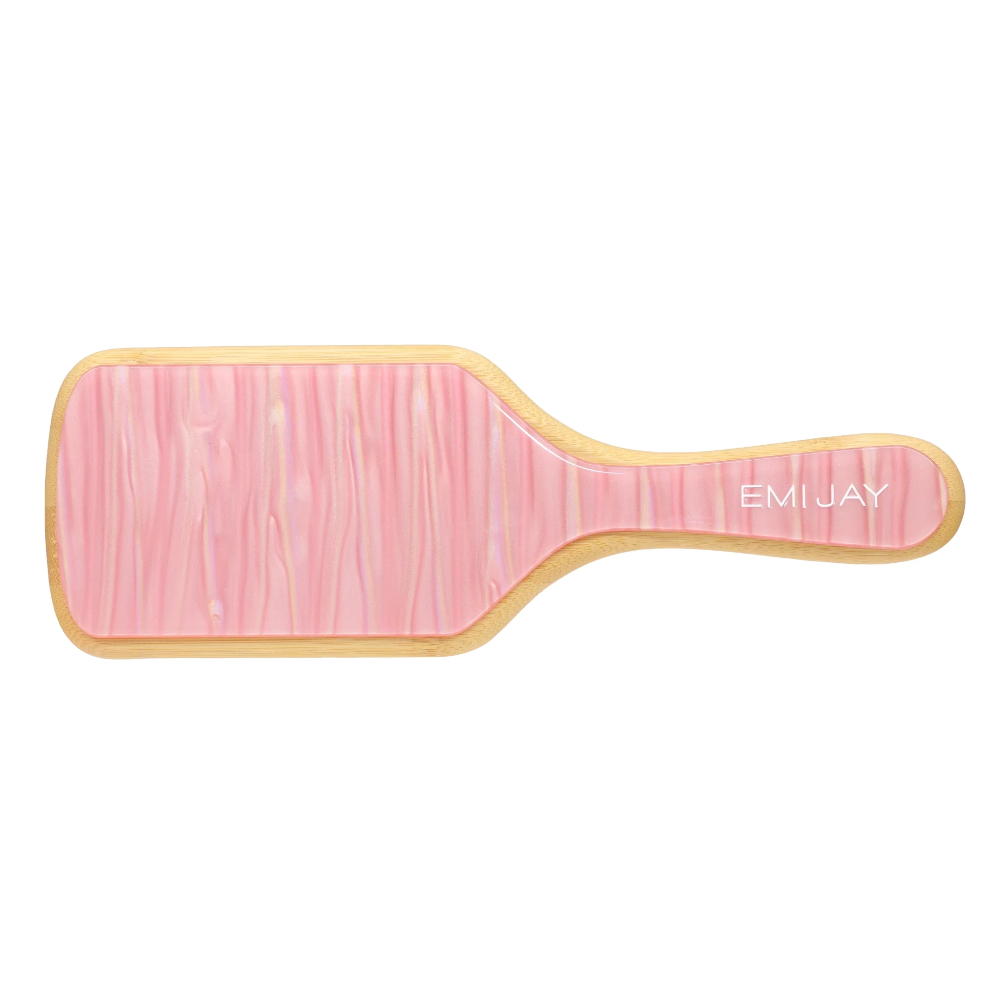 Бамбуковая расческа для волос Bamboo Paddle Brush in Lychee Baby EMI JAY — фото 2