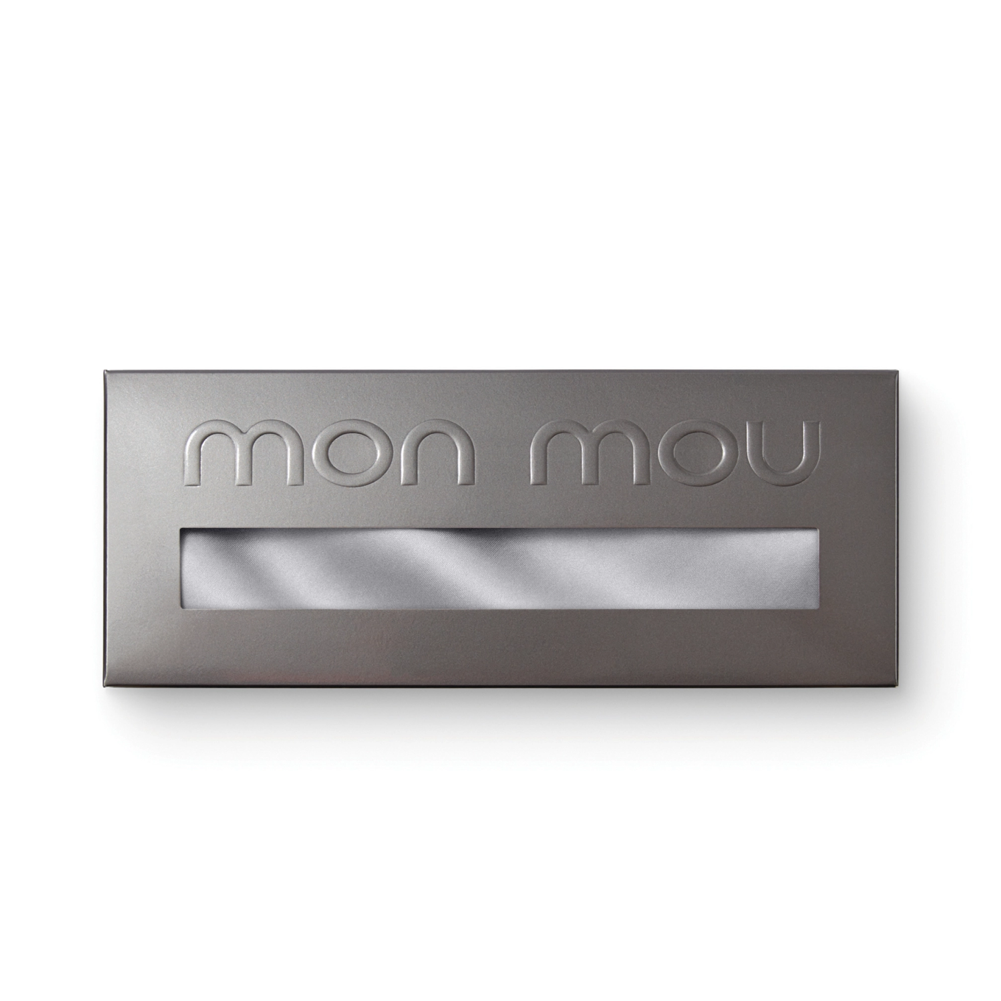 Шелковая наволочка с сатином Soft Silk Pillowcase MON MOU Оттенок Pearl Gray — фото 2