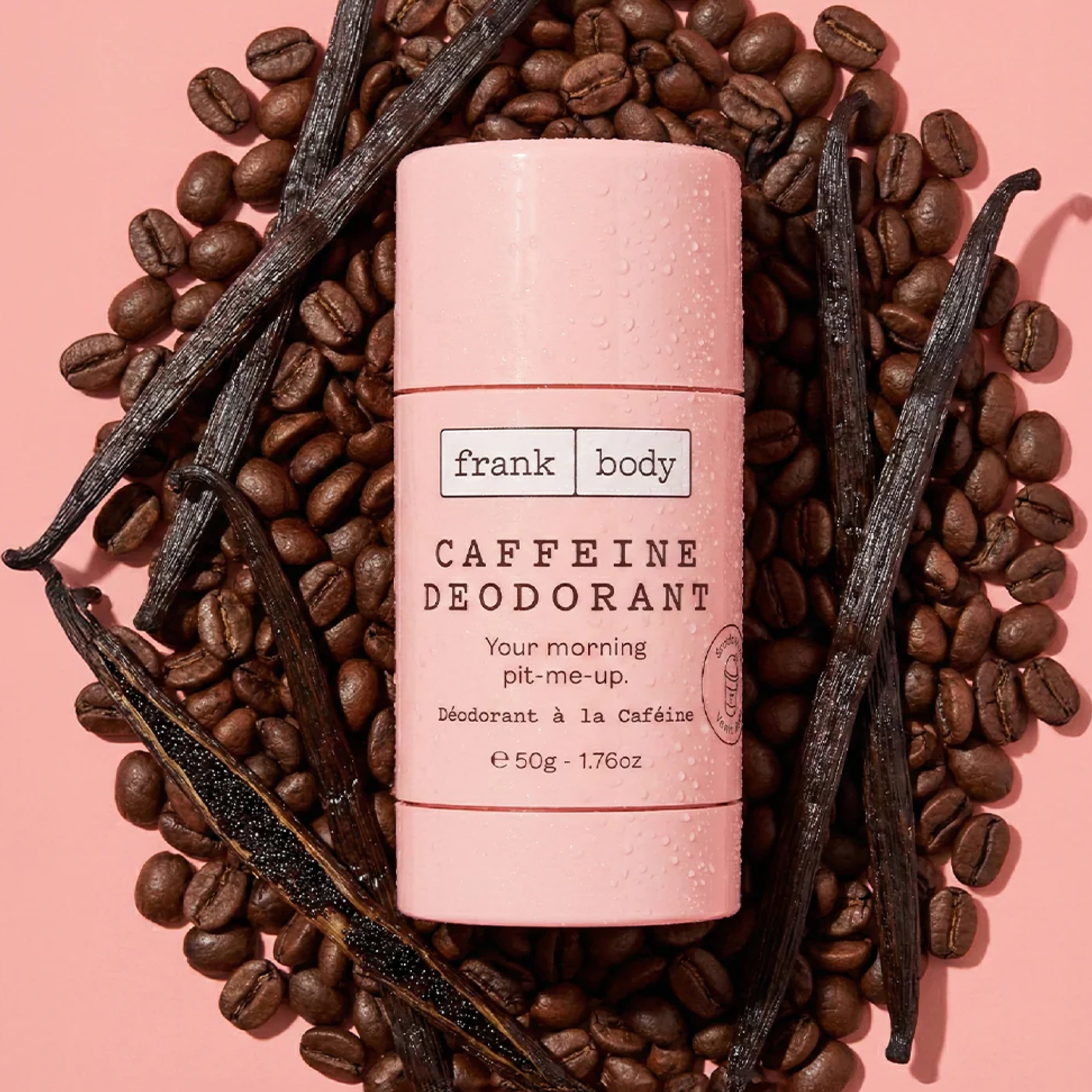 Живильний дезодорант з олією кавових зерен Caffeine Deodorant FRANK BODY Вага 50 г — фото 6