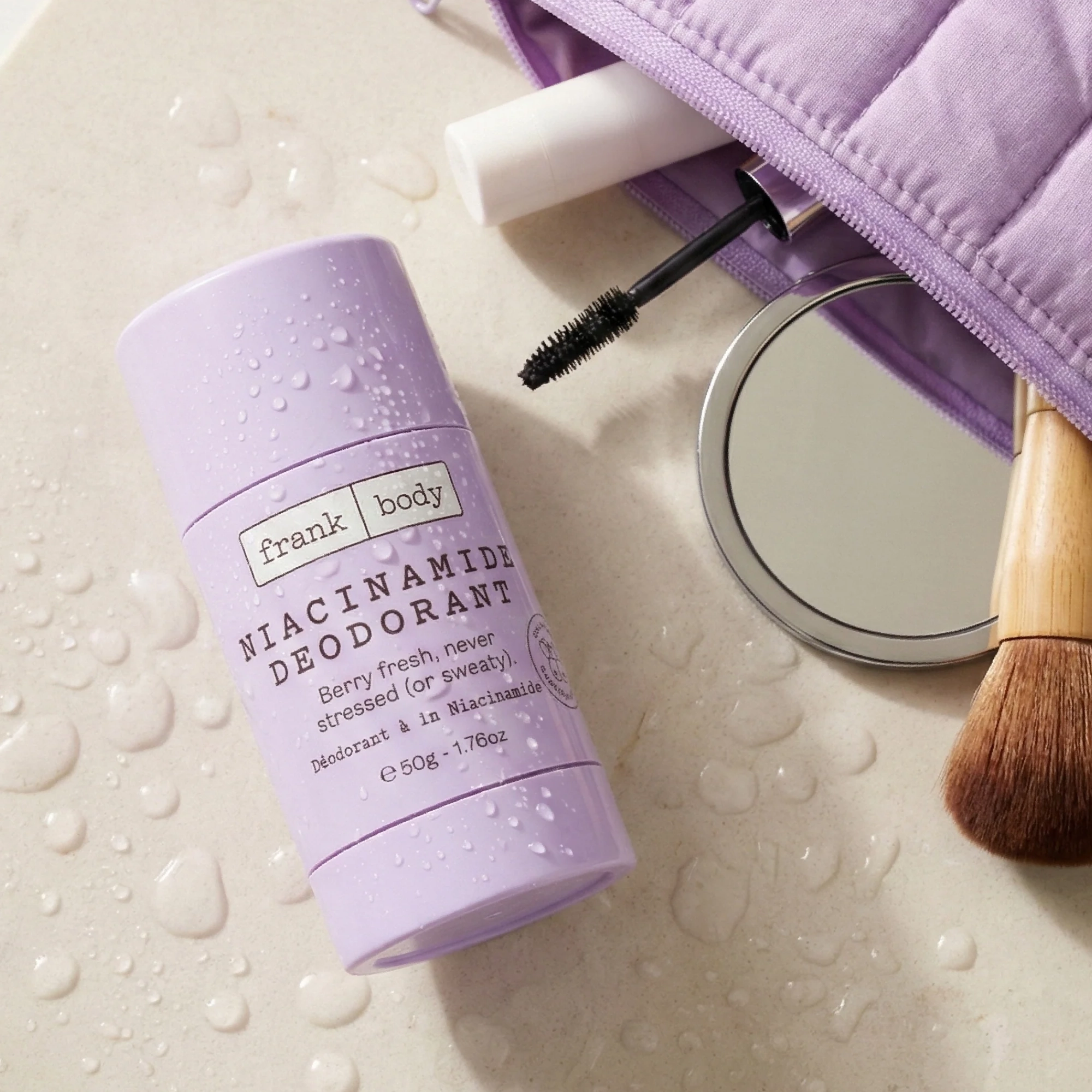 Дезодорант із ніацинамідом проти тьмяності шкіри Niacinamide Deodorant FRANK BODY Вага 50 г — фото 4
