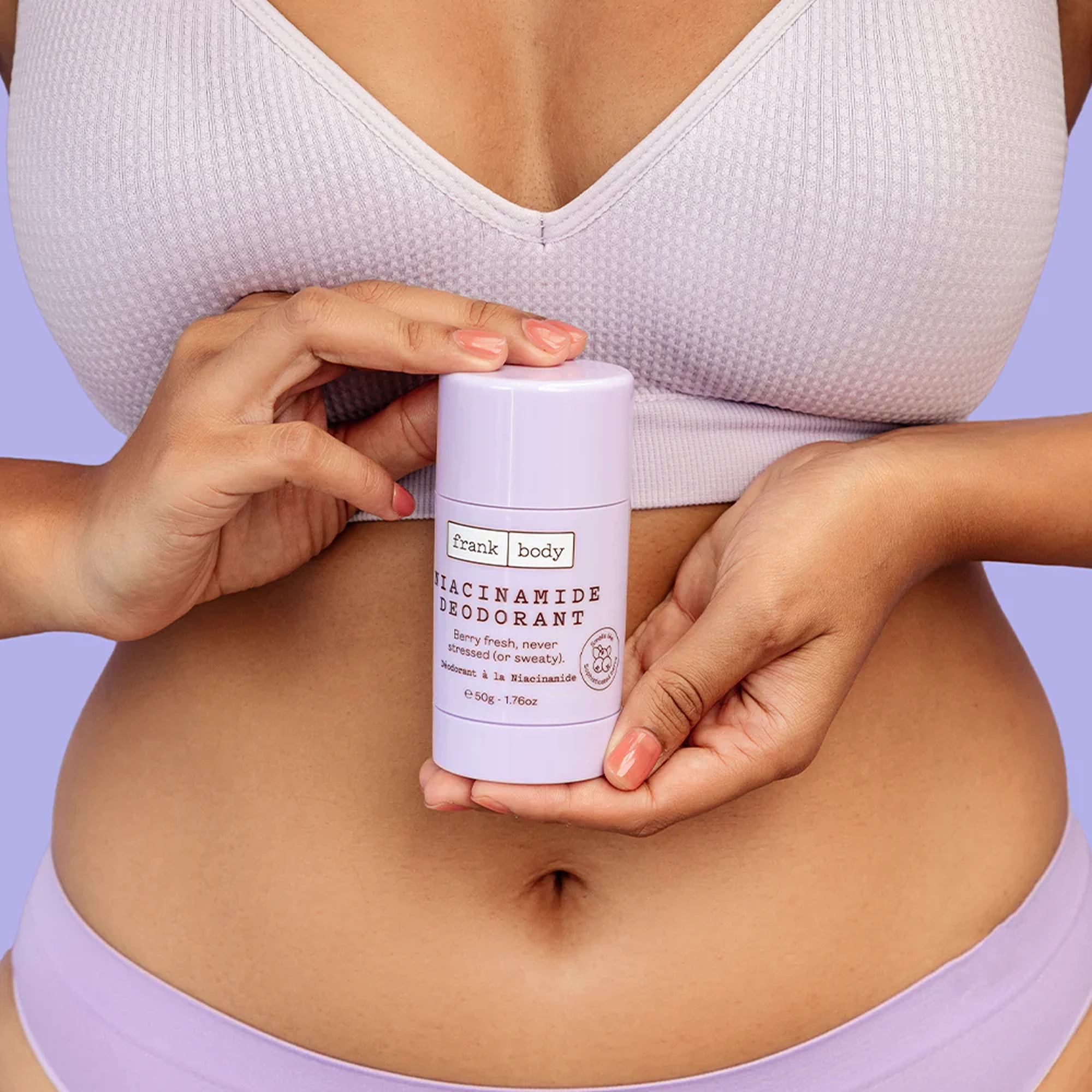 Дезодорант із ніацинамідом проти тьмяності шкіри Niacinamide Deodorant FRANK BODY Вага 50 г — фото 6