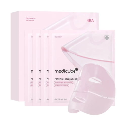 Набір гідрогелевих масок з PDRN та колагеном PDRN Pink Collagen Gel Mask Set medicube