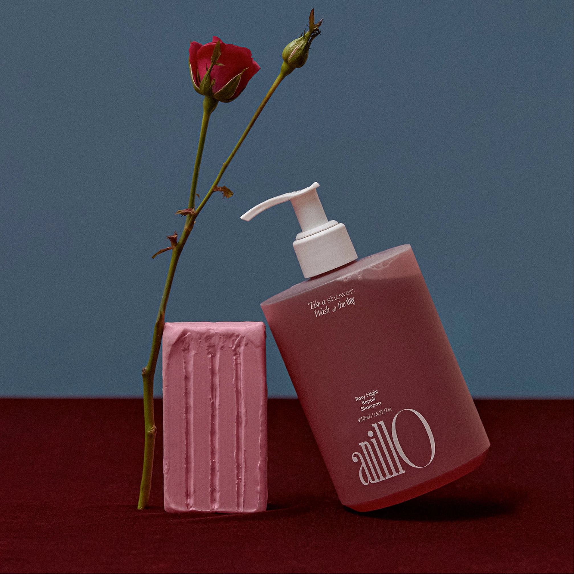 Відновлювальний шампунь для волосся Rosy Night Repair Shampoo ANILLO Обʼєм 450 мл — фото 4