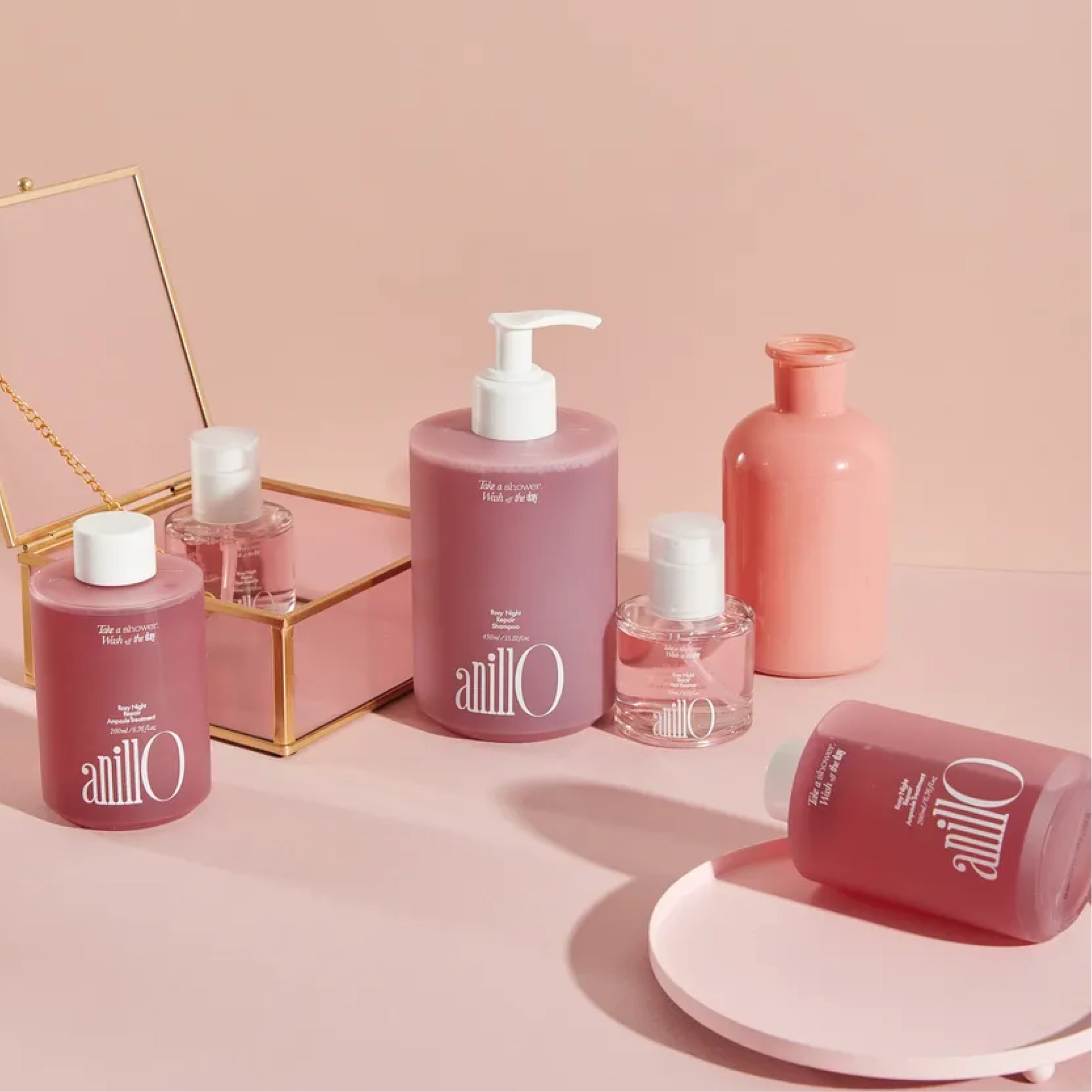 Відновлювальний шампунь для волосся Rosy Night Repair Shampoo ANILLO Обʼєм 450 мл — фото 7