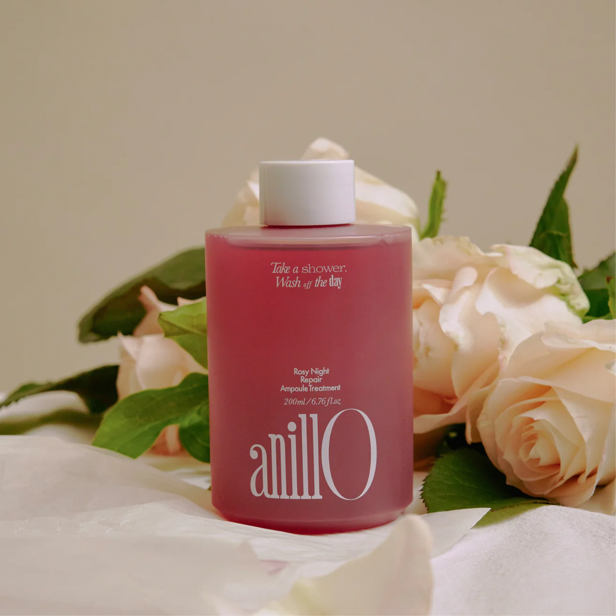 Відновлювальна ампула для волосся Rosy Night Repair Ampoule Treatment ANILLO Обʼєм 200 мл — фото 3