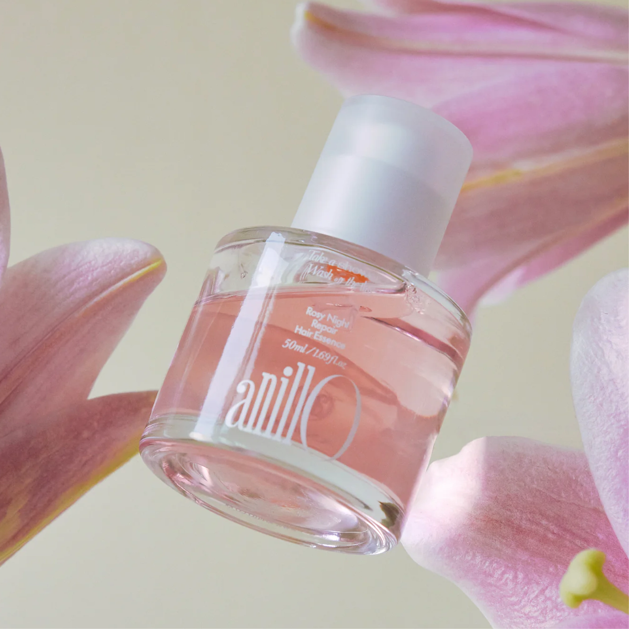 Відновлювальна есенція для волосся Rosy Night Repair Hair Essence ANILLO Обʼєм 50 мл — фото 3