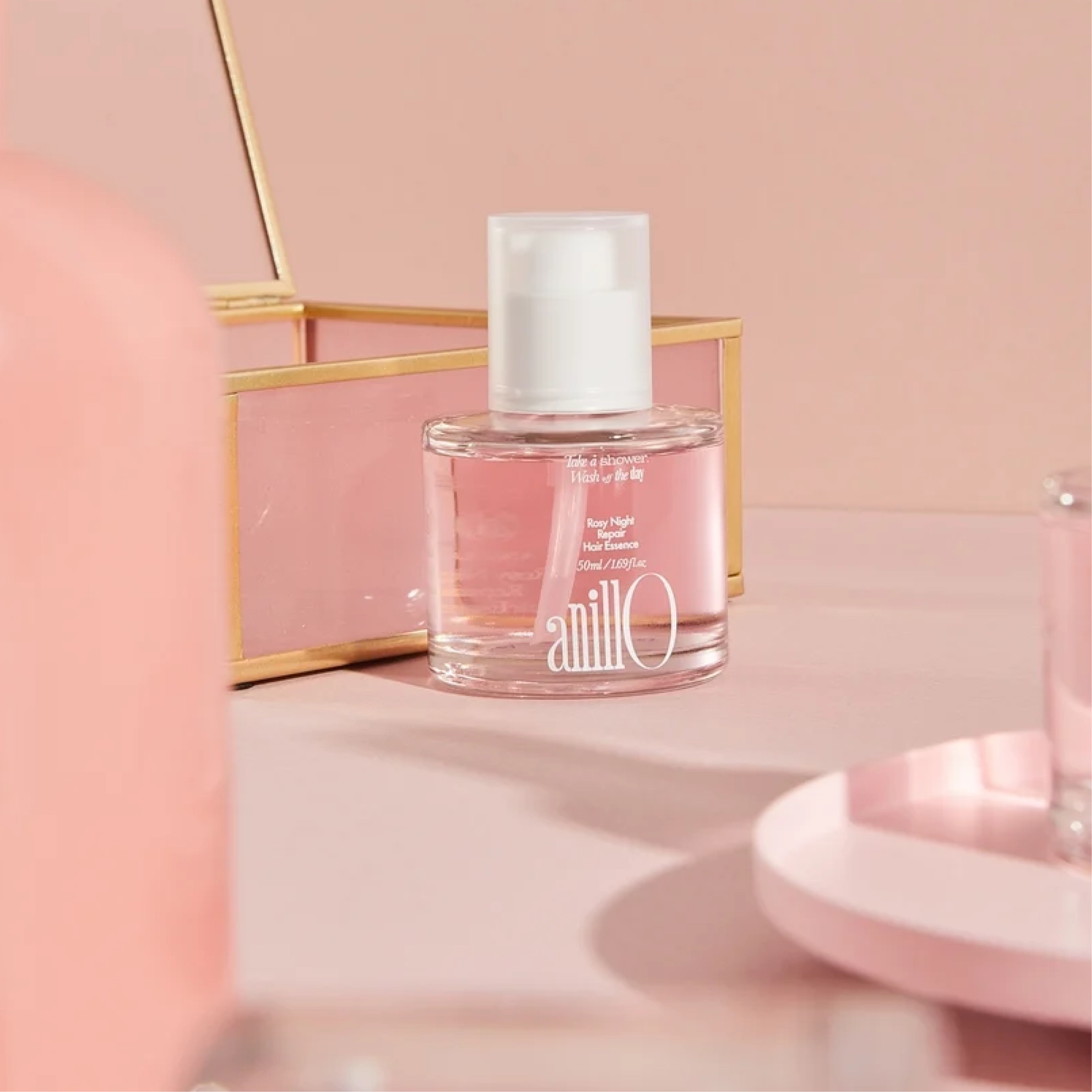 Відновлювальна есенція для волосся Rosy Night Repair Hair Essence ANILLO Обʼєм 50 мл — фото 7
