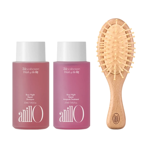 Набір для відновлення волосся Rosy Night Repair Hair & Brush Set anillo
