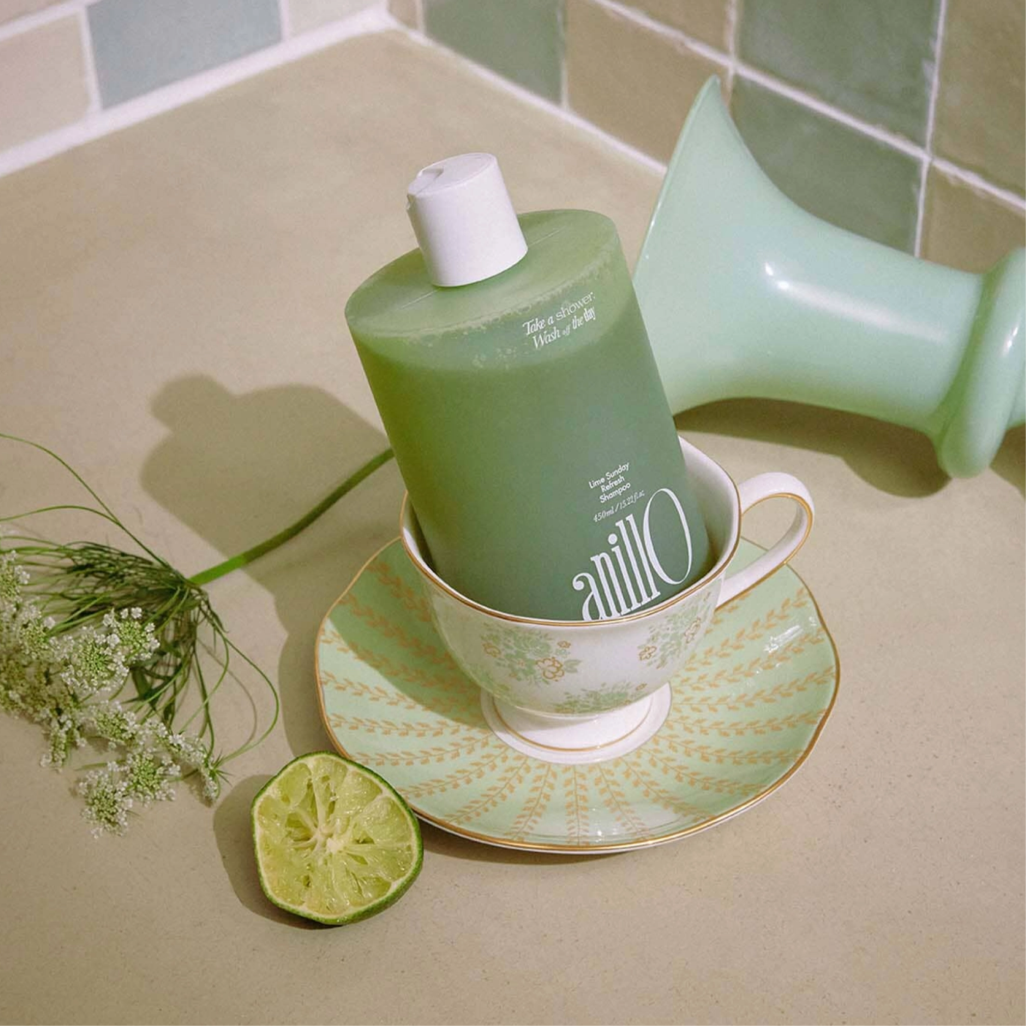 Освіжаючий шампунь для волосся Lime Sunday Refresh Shampoo ANILLO Обʼєм 450 мл — фото 6