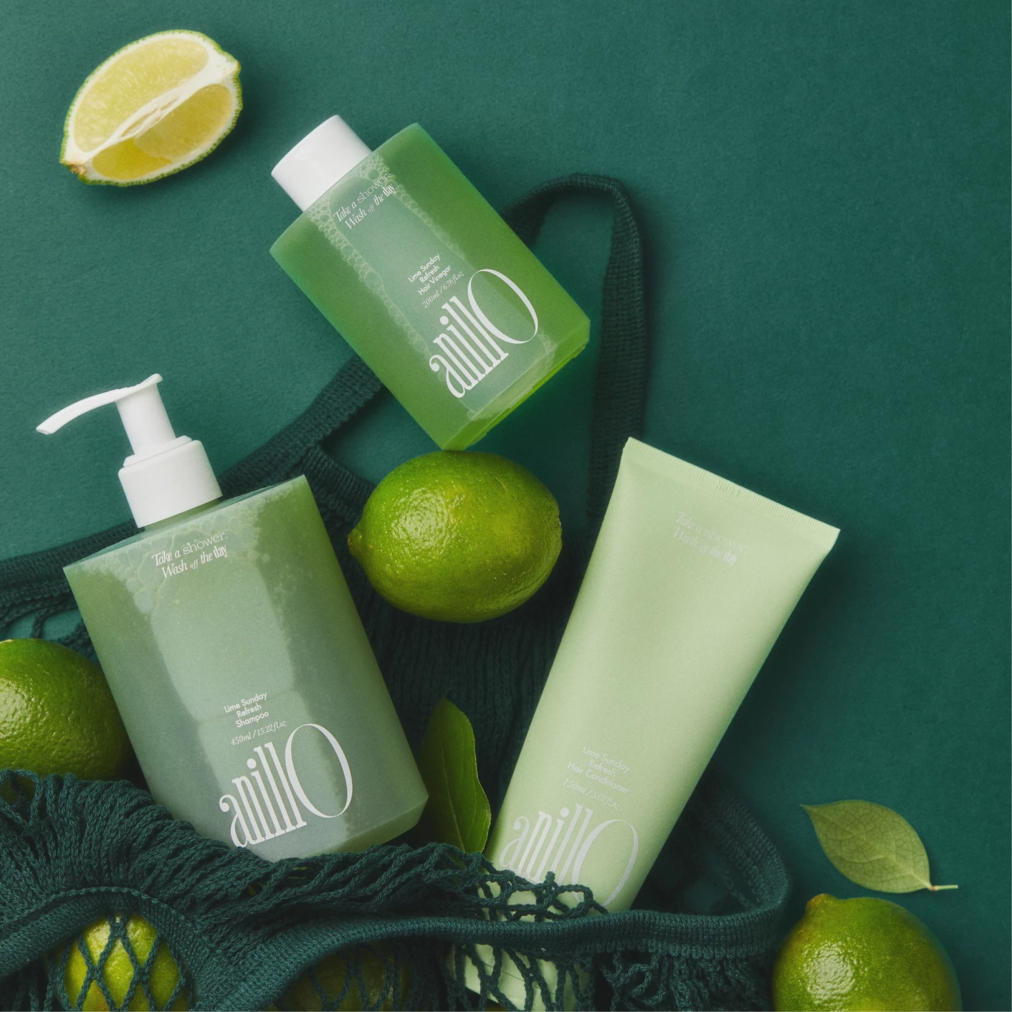 Освіжаючий кондиціонер для волосся Lime Sunday Refresh Hair Conditioner ANILLO Обʼєм 150 мл — фото 8