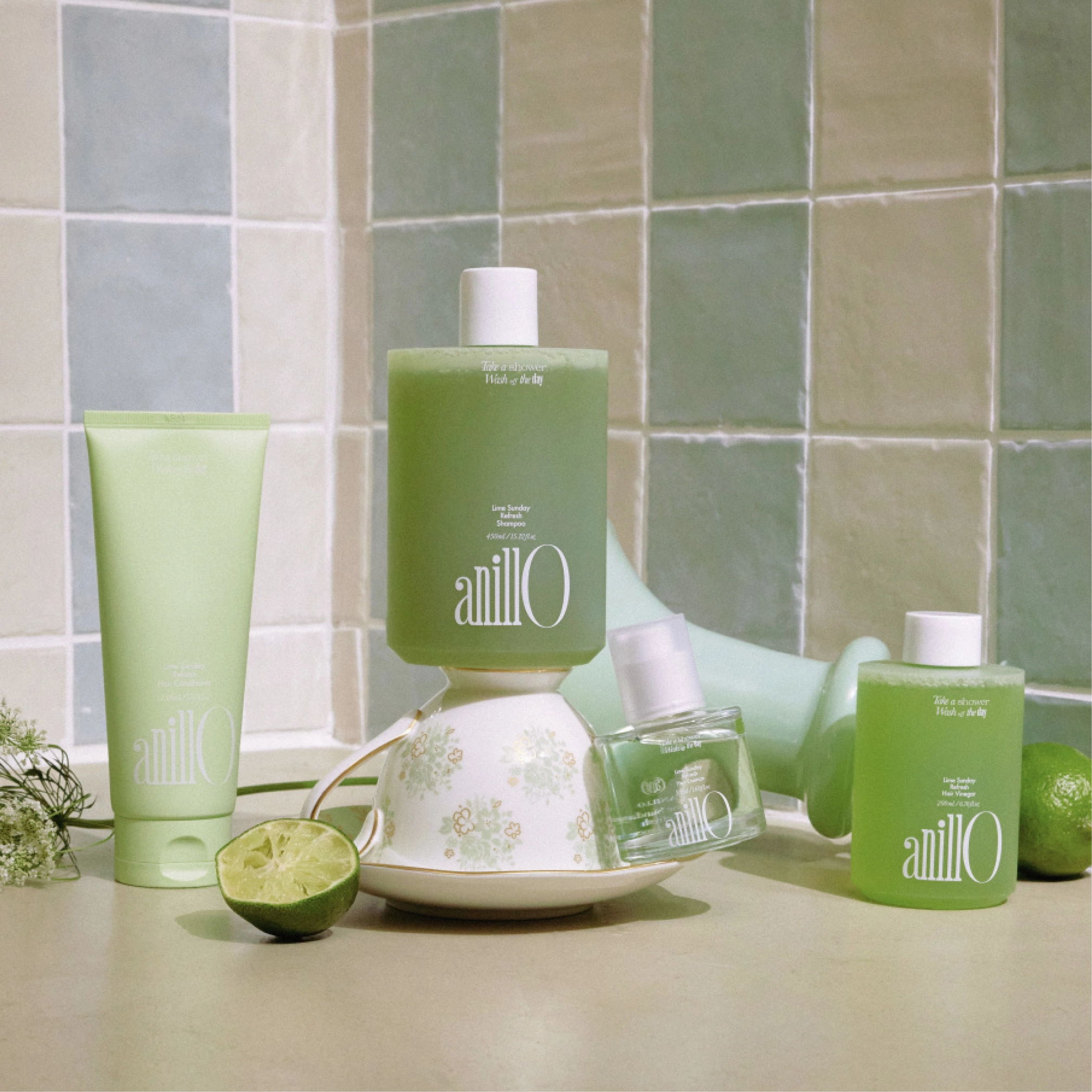 Освіжаюча есенція для волосся Lime Sunday Refresh Hair Essence ANILLO Обʼєм 50 мл — фото 6